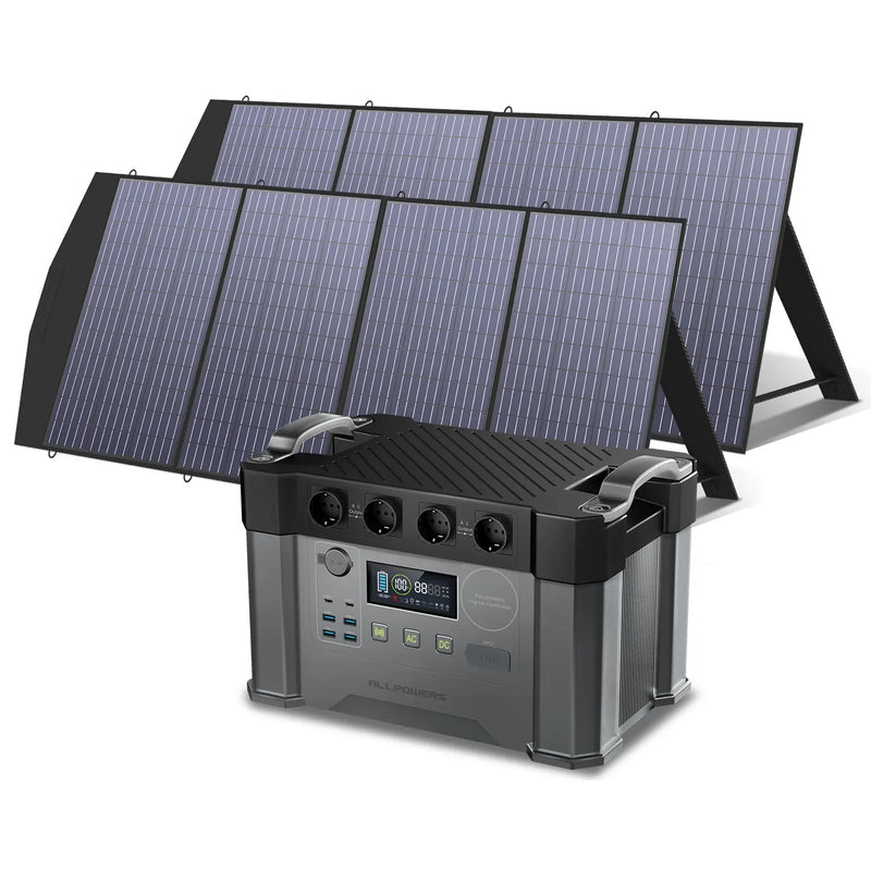 ALLPOWERS Solar Generator Kit 2400W (S2000 Pro + SP033 200W Solar Panel)