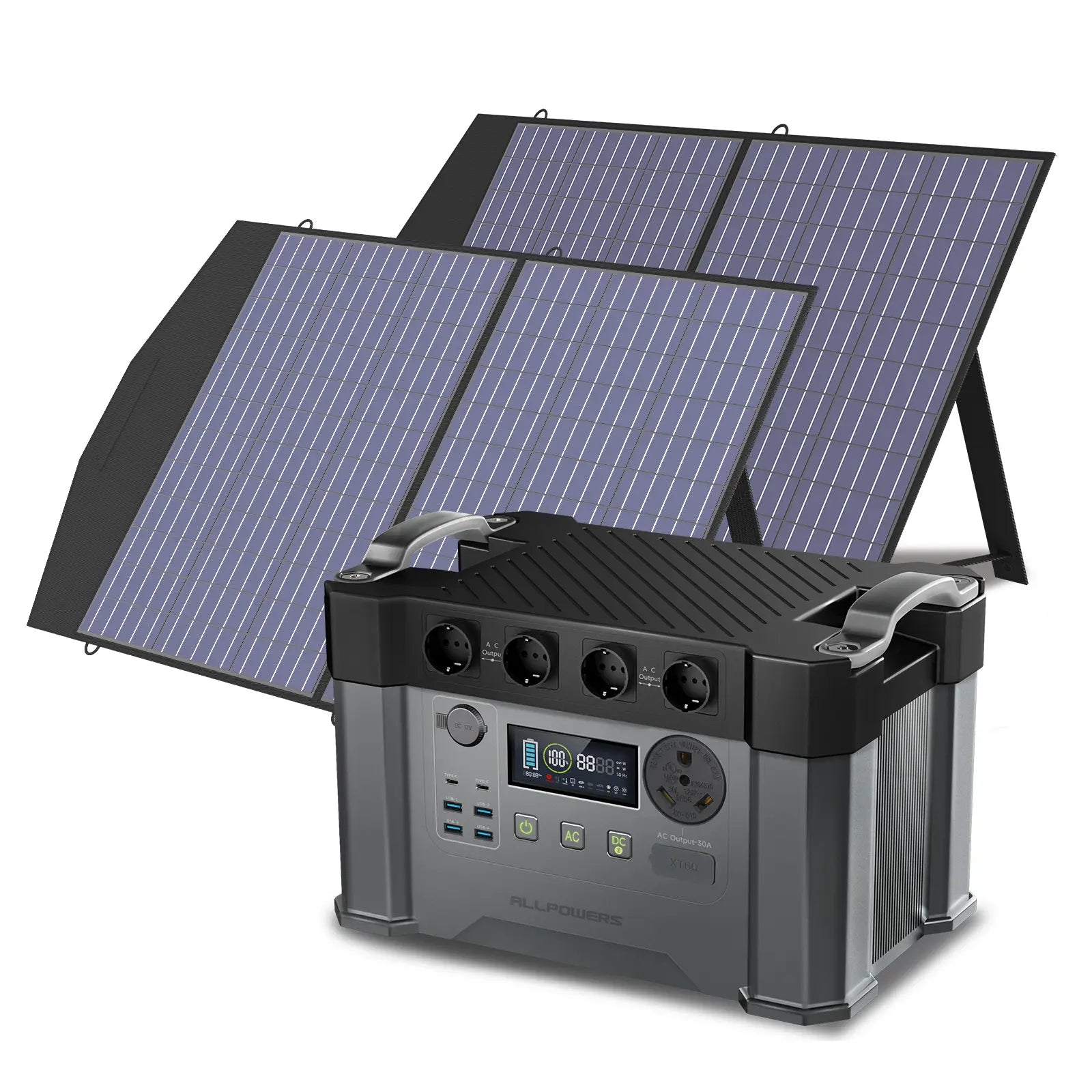 ALLPOWERS Solar Generator Kit 2400W (S2000 Pro + SP027 100W Solar Panel)