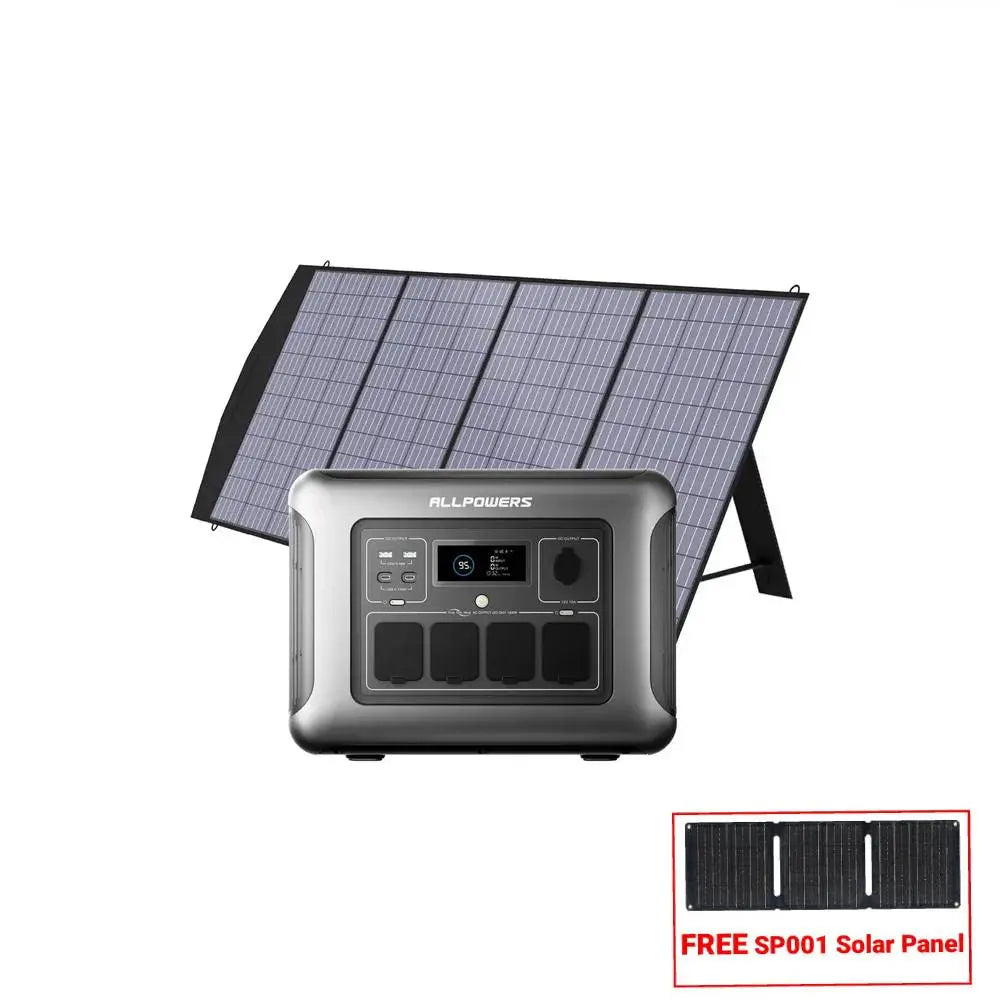 ALLPOWER Solar Generator Kit 1600W (R1500 LITE+SP033 200W Solar Panel) ALLPOWERS