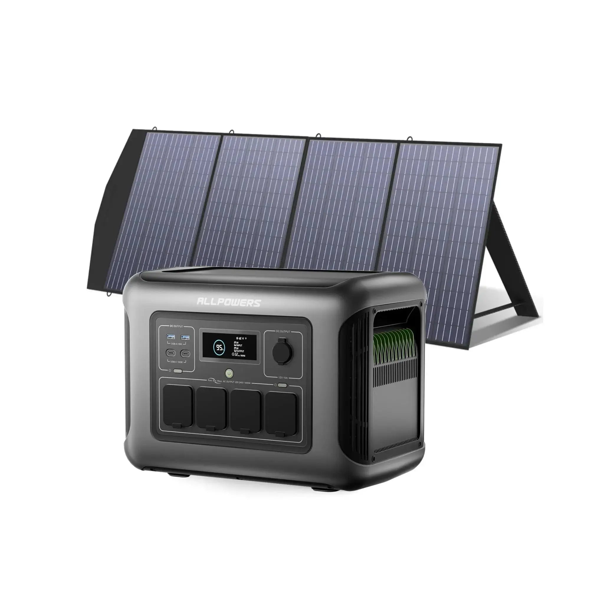 ALLPOWER Solar Generator Kit 1600W (R1500 LITE + SP033 200W Solar Panel) - ALLPOWERS EU