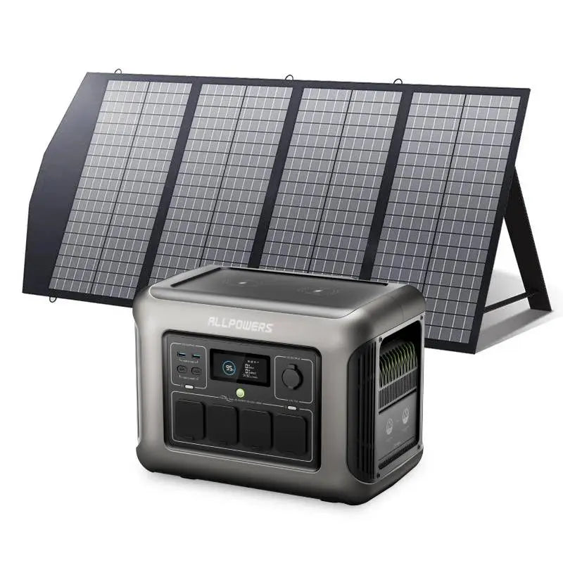 ALLPOWER Solar Generator Kit 1800W (R1500 + SP029 140W Solar Panel) - ALLPOWERS EU