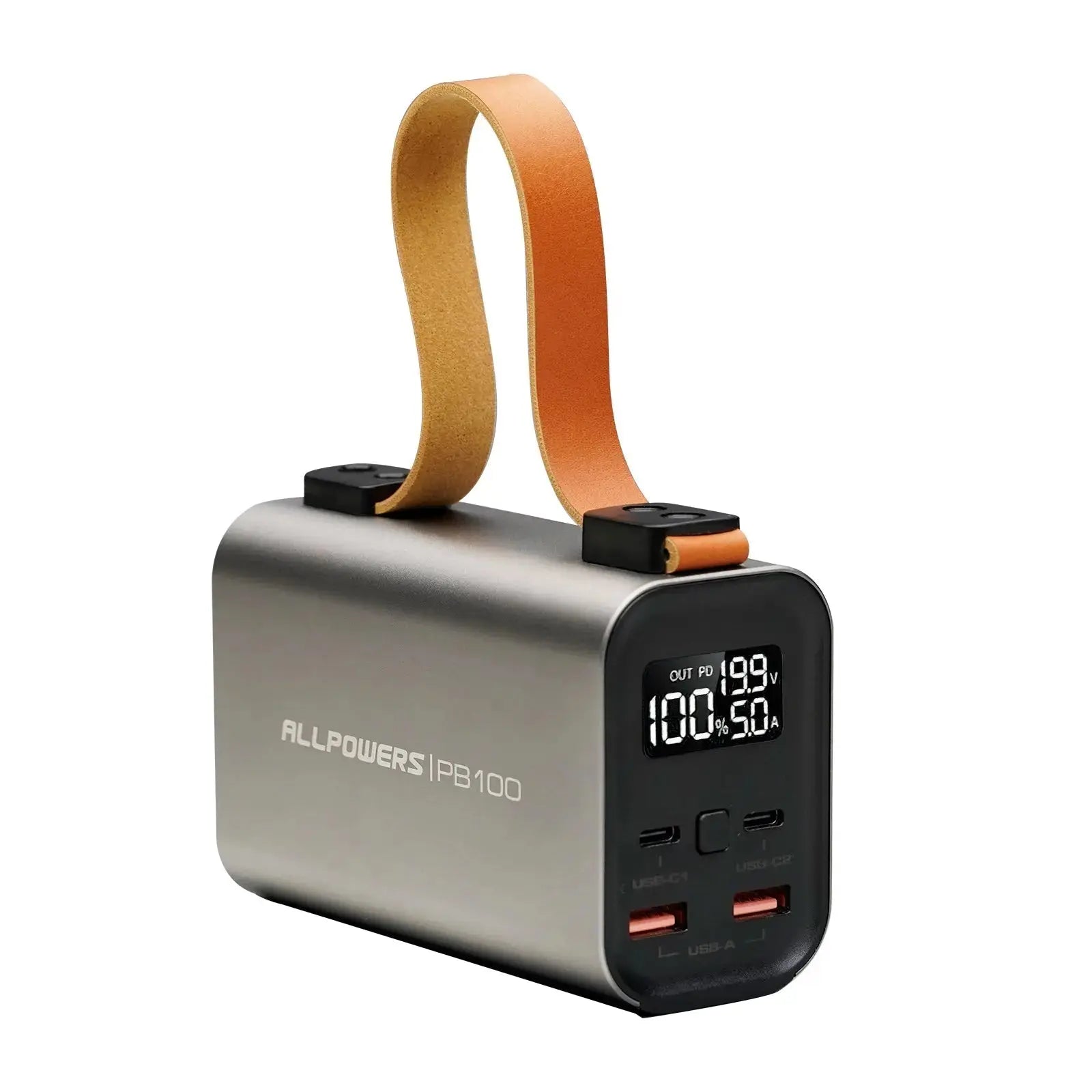 ALLPOWERS PB100 Portable Power Bank 100W 24000mAh with SP001 12V 21W Solar Panel ALLPOWERS