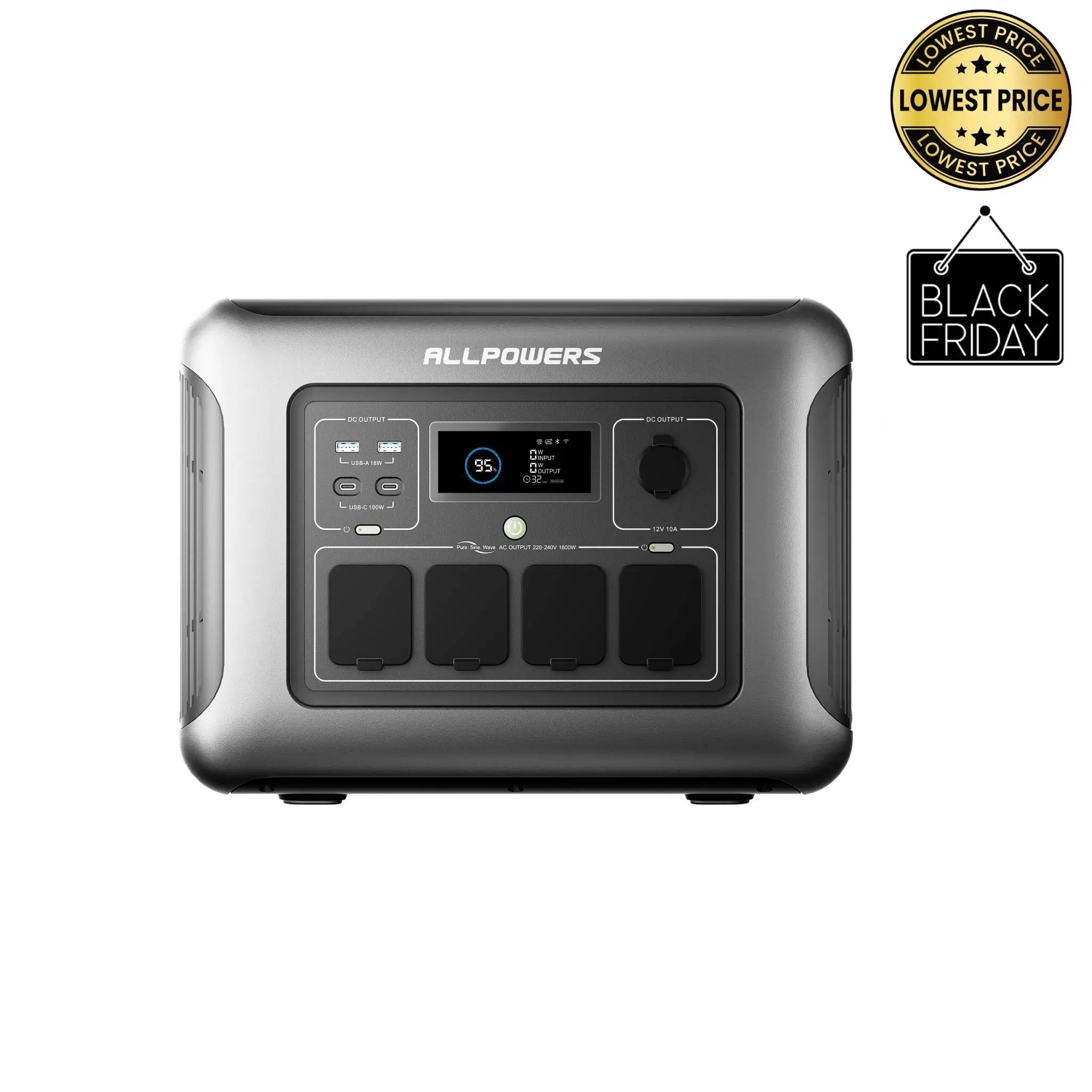 ALLPOWERS R1500 LITE Portable Power Station 1600W 1056Wh ALLPOWERS