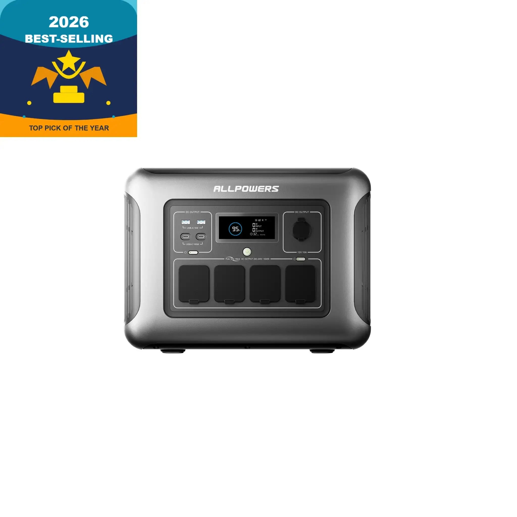 ALLPOWERS R1500 LITE Portable Power Station 1600W 1056Wh ALLPOWERS