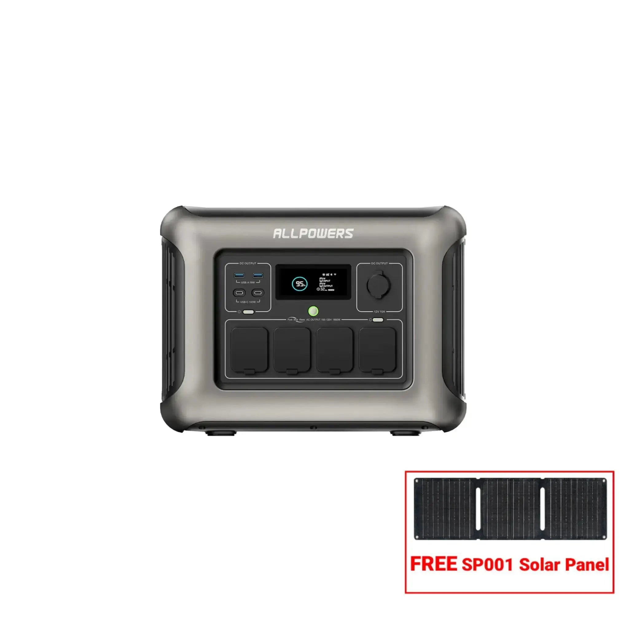 ALLPOWERS R1500 Portable Power Station 1800W 1152Wh LiFeP04 Battery ALLPOWERS