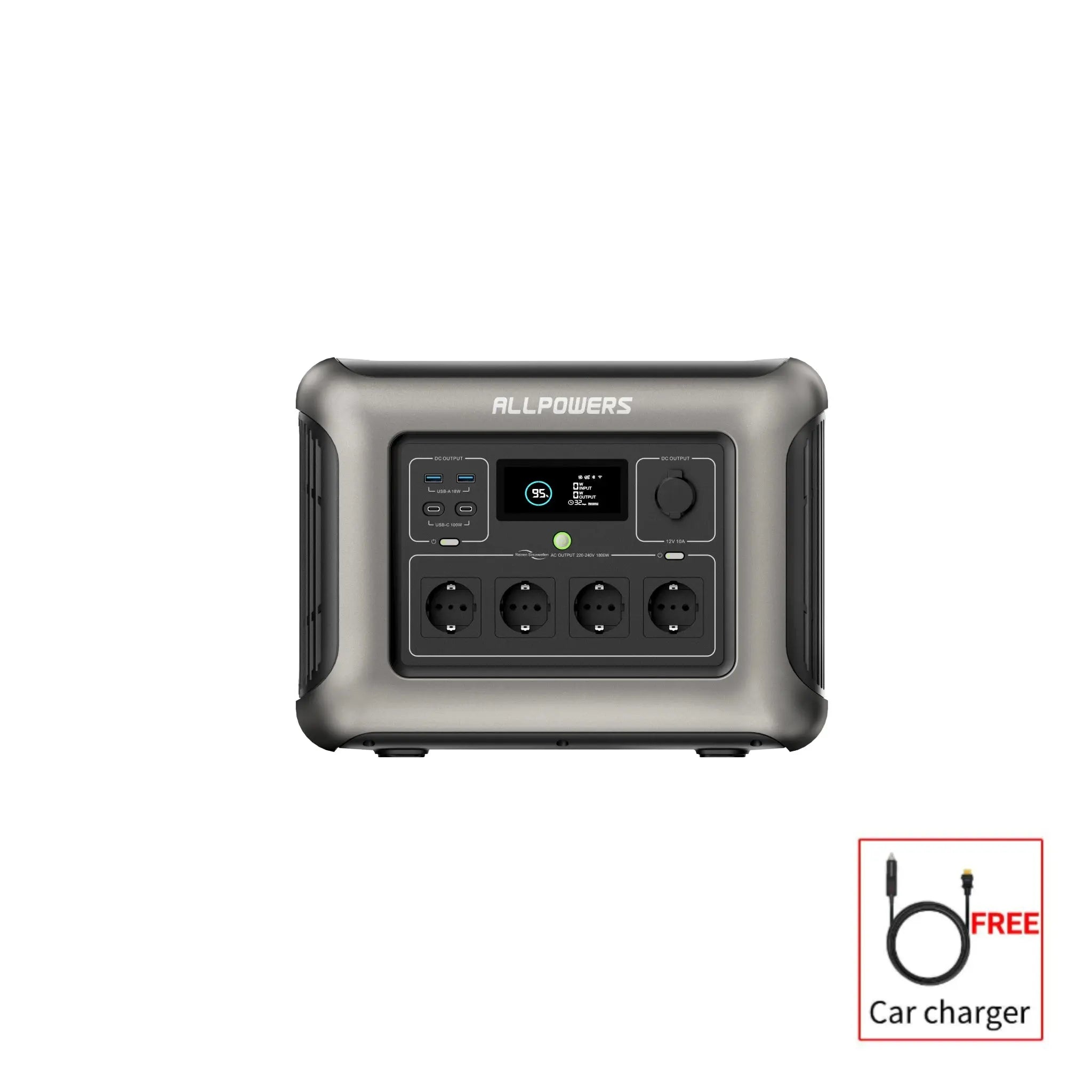 ALLPOWERS R1500 Portable Power Station 1800W 1152Wh LiFeP04 Battery ALLPOWERS