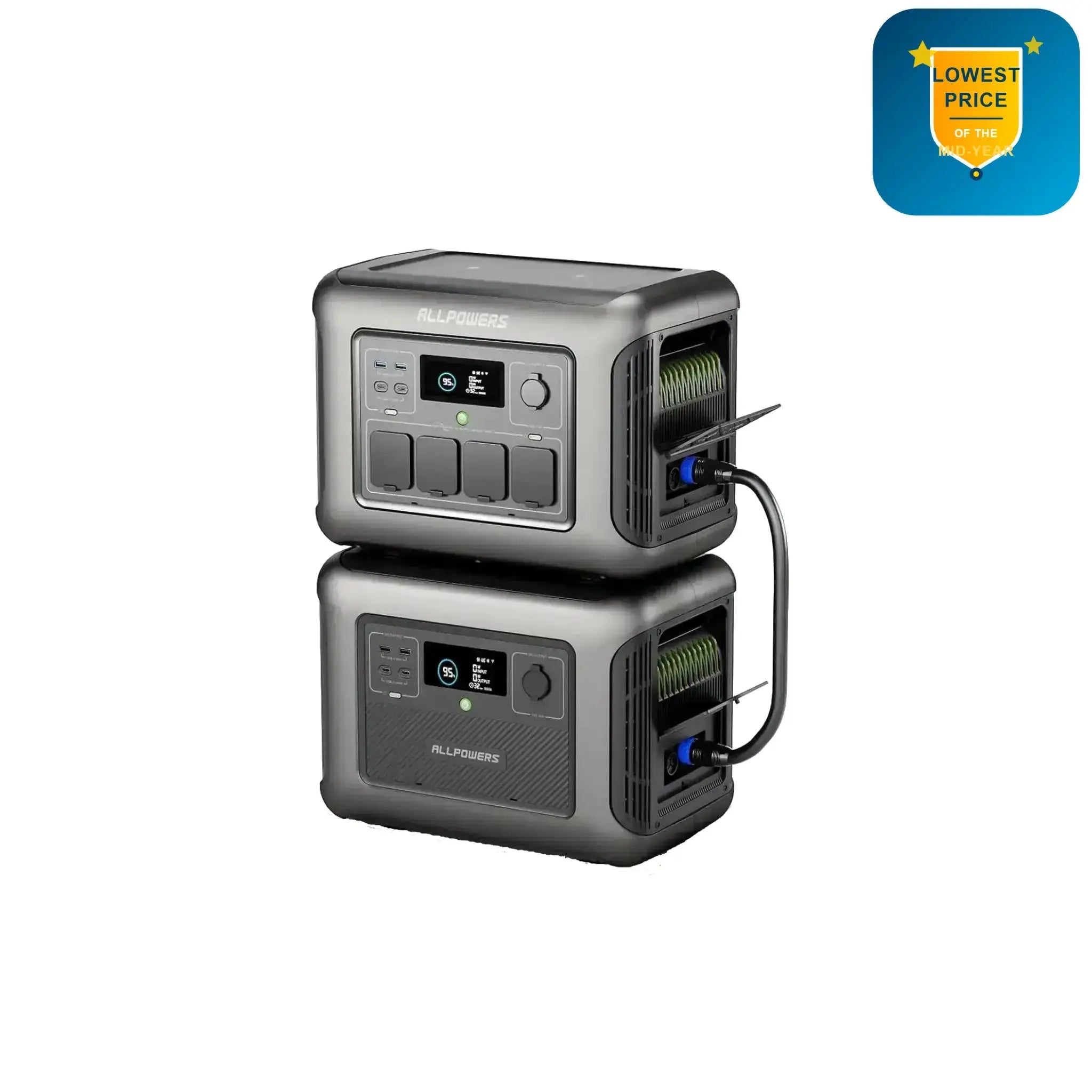 ALLPOWERS R1500+ B1000 Expansion Battery LiFePO4 Battery Backup Power ALLPOWERS