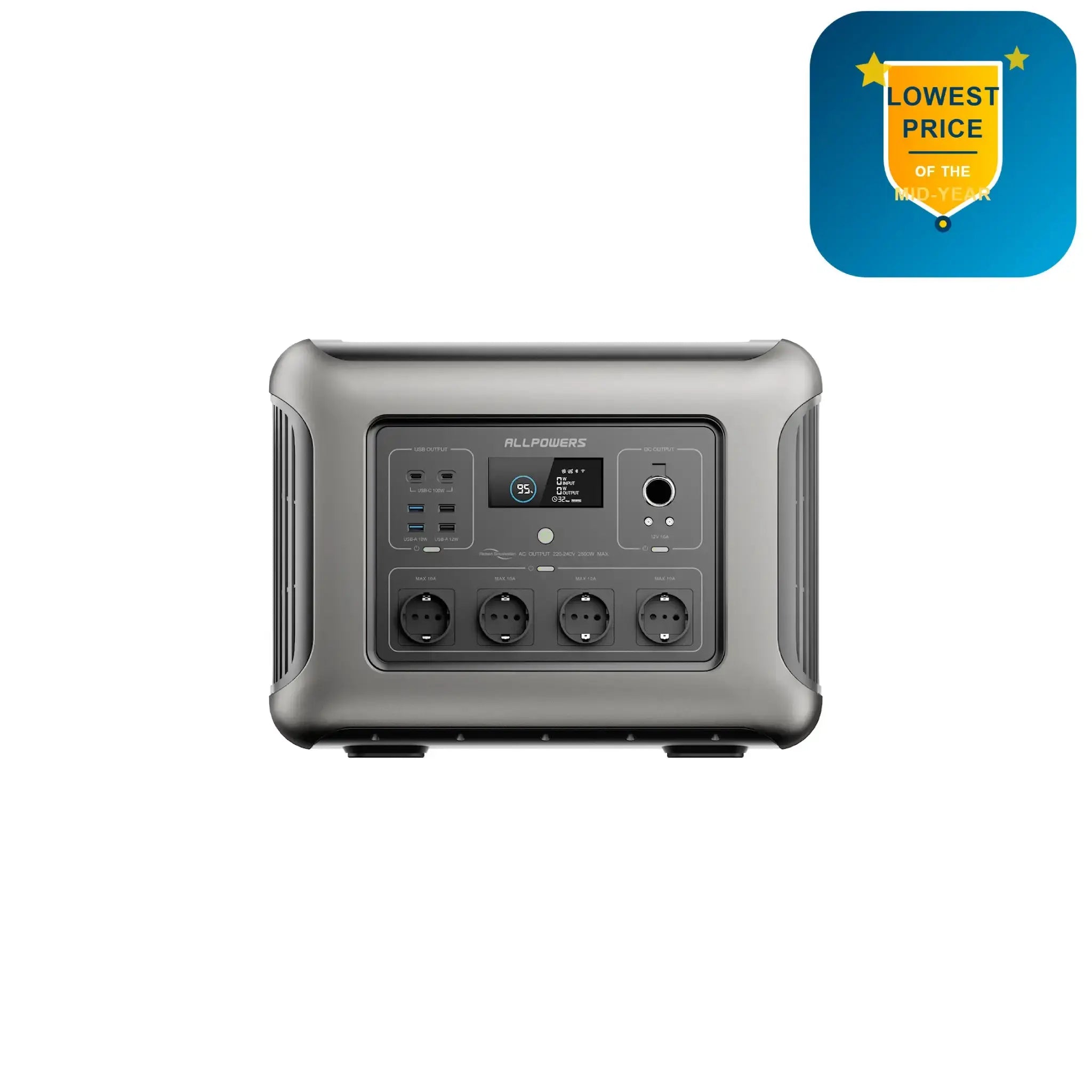 ALLPOWERS R2500 V2 Portable Power Station 2500W 1920Wh LiFeP04 Battery ALLPOWERS