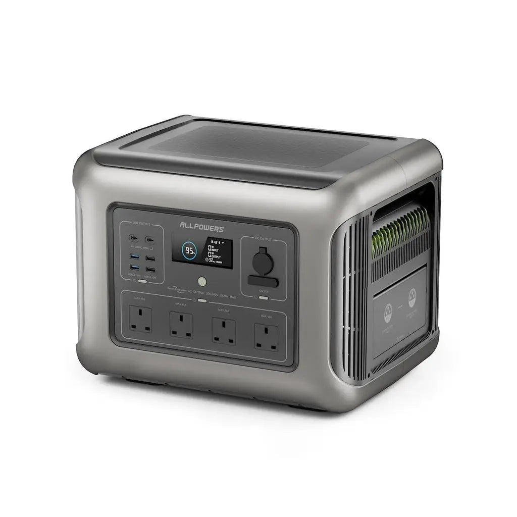 ALLPOWERS R2500 V2 Portable Power Station 2500W 1920Wh LiFeP04 Battery | UK Plug ALLPOWERS