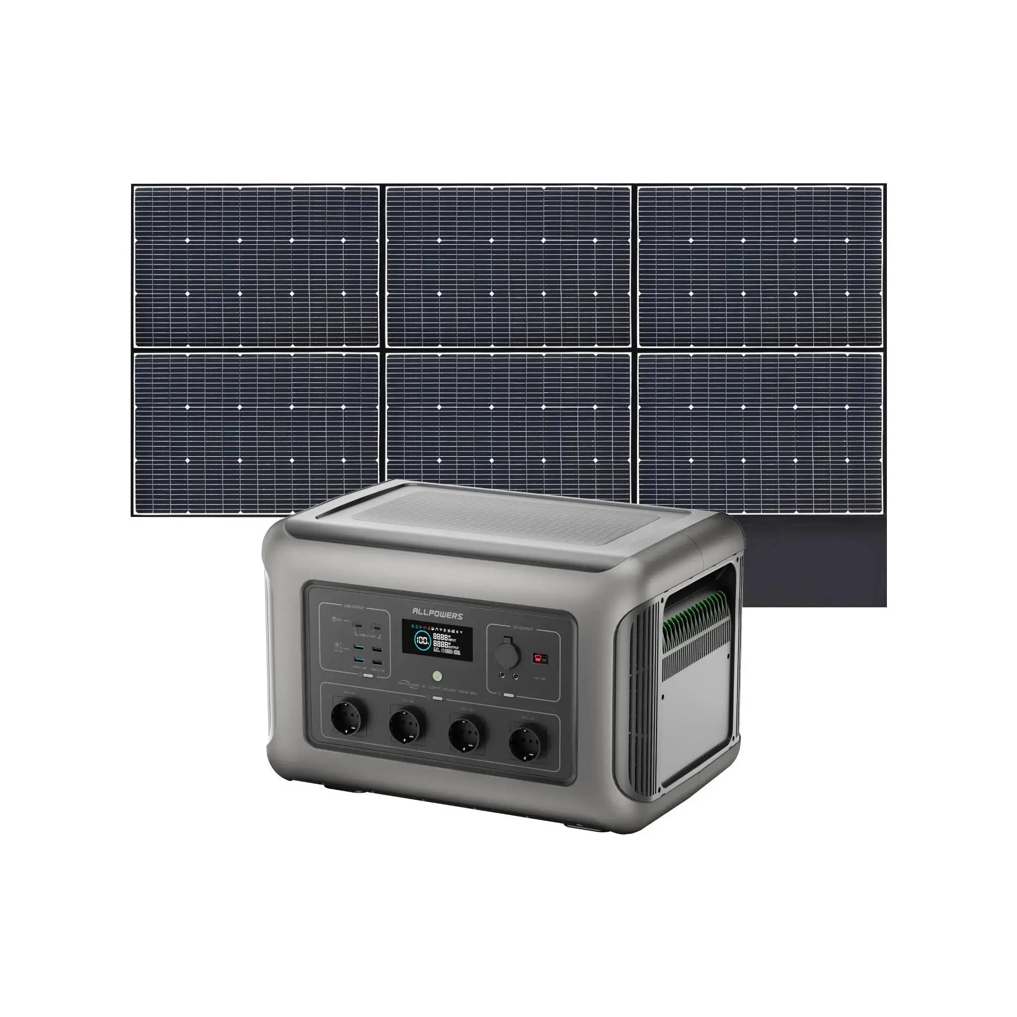 ALLPOWERS Solar Generator Kit 3500W (R3500 + SP039 600W Solar Panel) ALLPOWERS