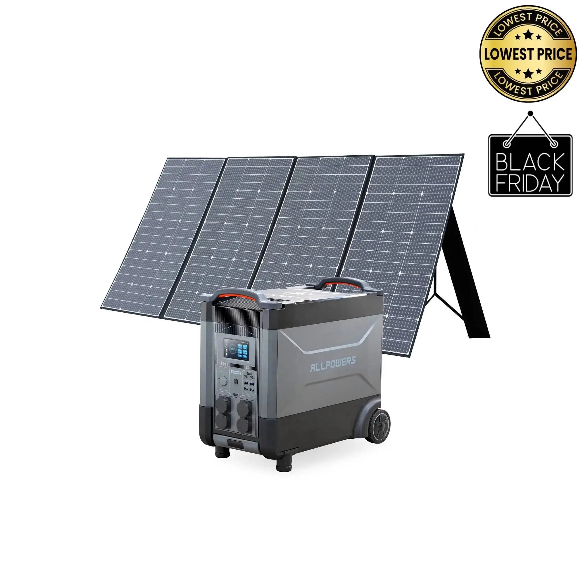 ALLPOWERS Solar Generator Kit 4000W (R4000 + SP037 400W Solar Panel) ALLPOWERS