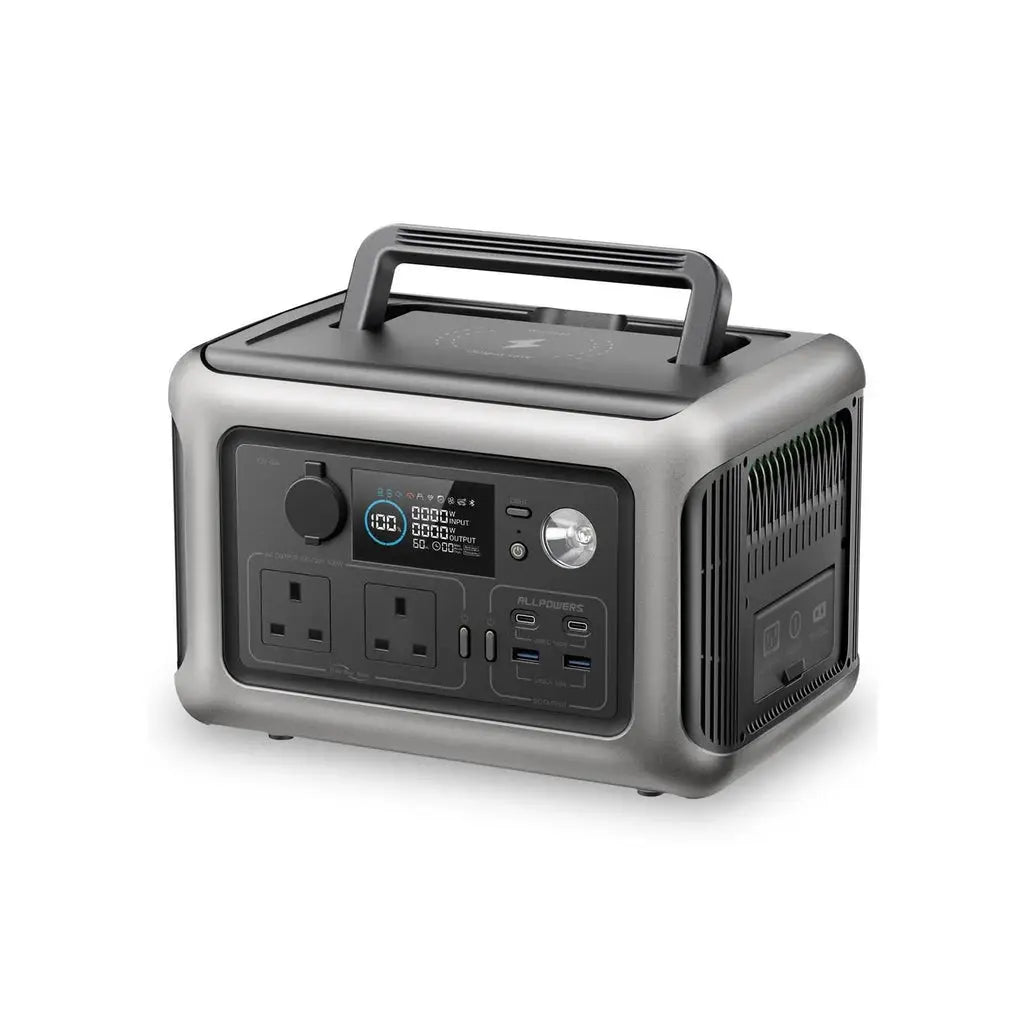 ALLPOWERS R600 Portable Power Station 600W 299Wh LiFeP04 Battery | UK Plug ALLPOWERS