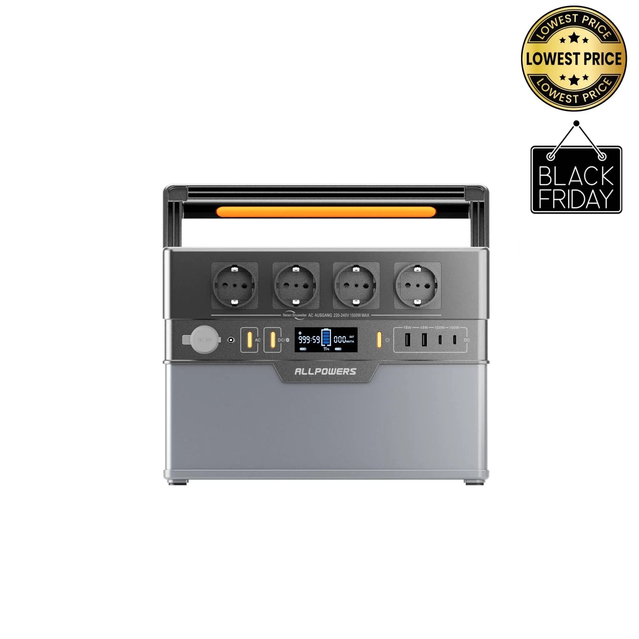 ALLPOWERS S1500 PLUS Portable Power Station 1500W 1092Wh ALLPOWERS