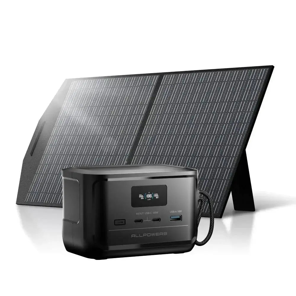 ALLPOWERS SOLAX P100 DC Solar Generator + SP027 100W Solar Panel