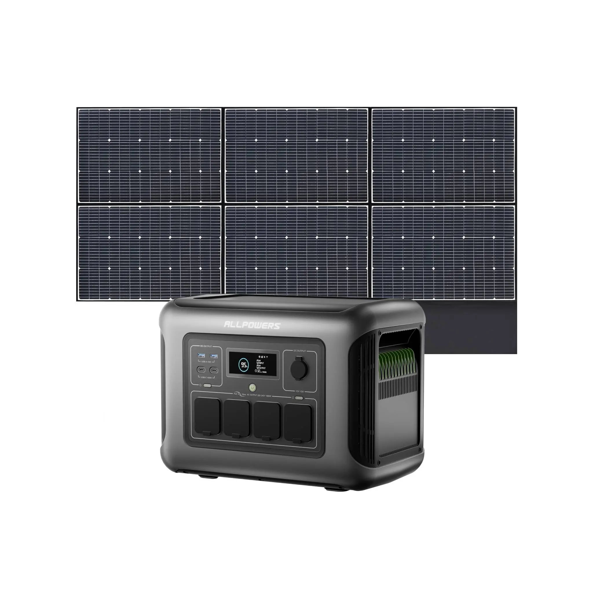 ALLPOWERS Solar Generator Kit 1600W (R1500 LITE + SP039 600W Solar Panel) ALLPOWERS