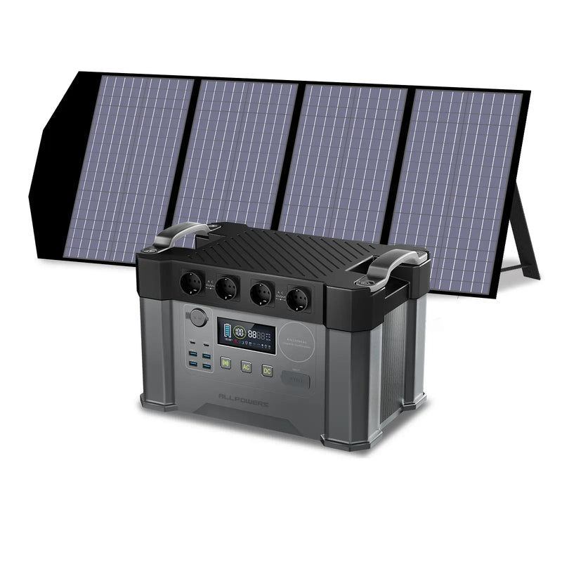ALLPOWERS Solar Generator Kit 2400W (S2000 Pro + SP029 140W Solar Panel) ALLPOWERS
