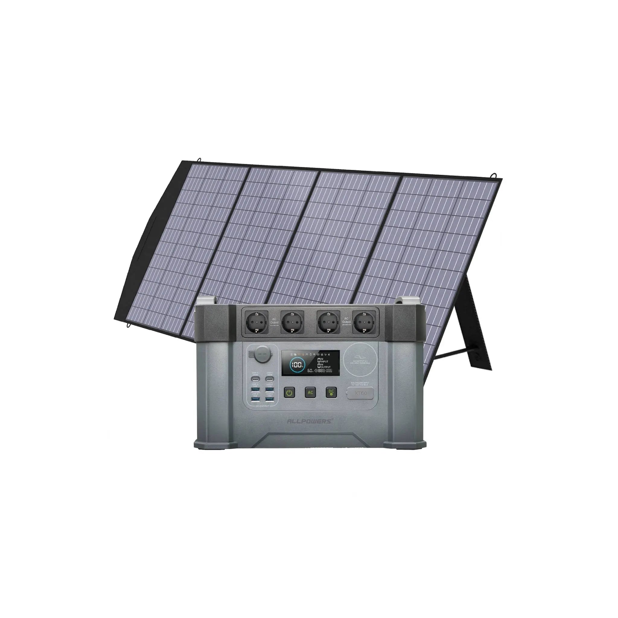 ALLPOWERS Solar Generator Kit 2400W (S2000 Pro + SP033 200W Solar Panel) ALLPOWERS