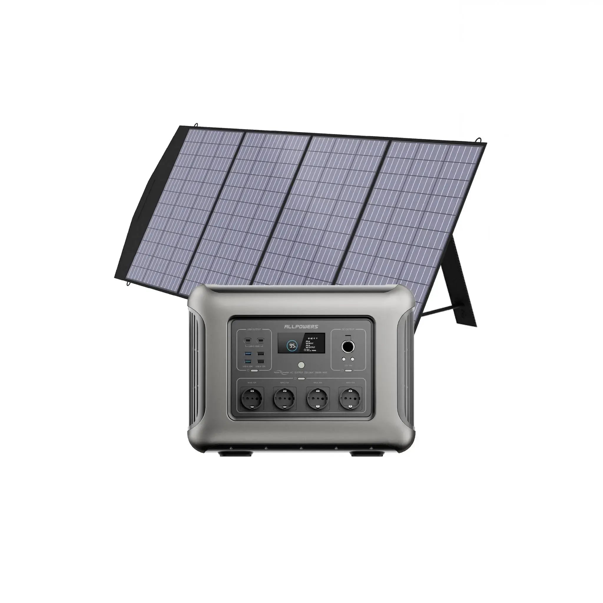 ALLPOWERS Solar Generator Kit 2500W (R2500 + SP033 200W Solar Panel) ALLPOWERS
