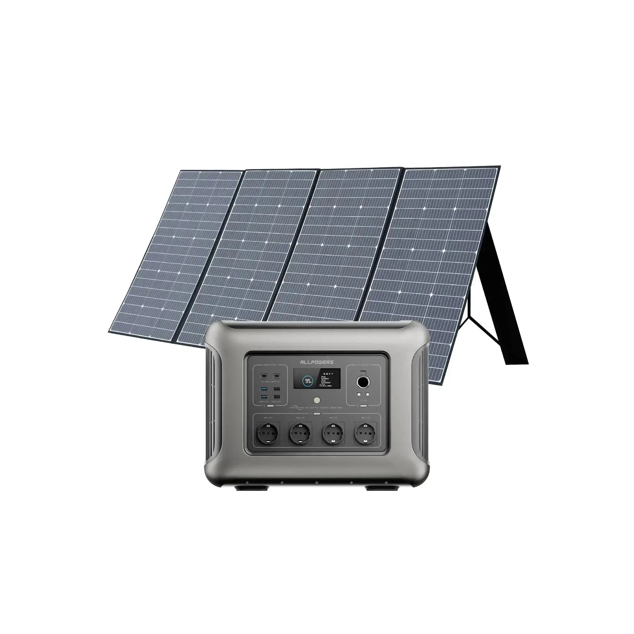 ALLPOWERS Solar Generator Kit 4000W (R4000 + SP037 400W Solar Panel) ALLPOWERS