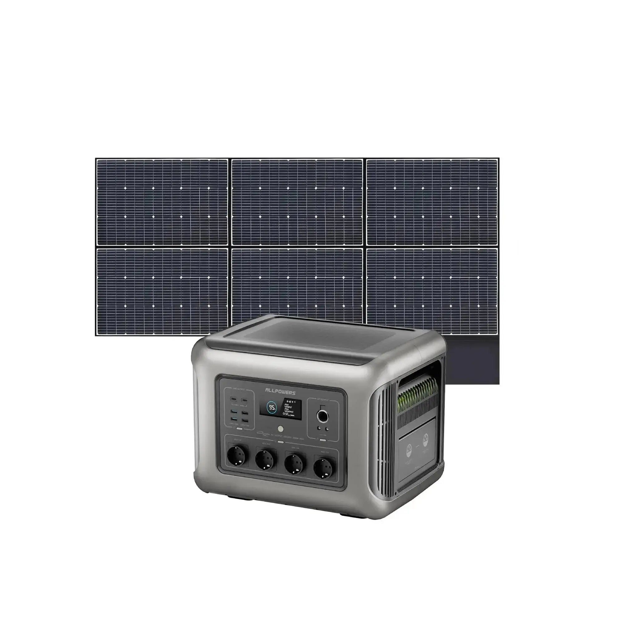 ALLPOWERS Solar Generator Kit 2500W (R2500 + SP039 600W Solar Panel) ALLPOWERS