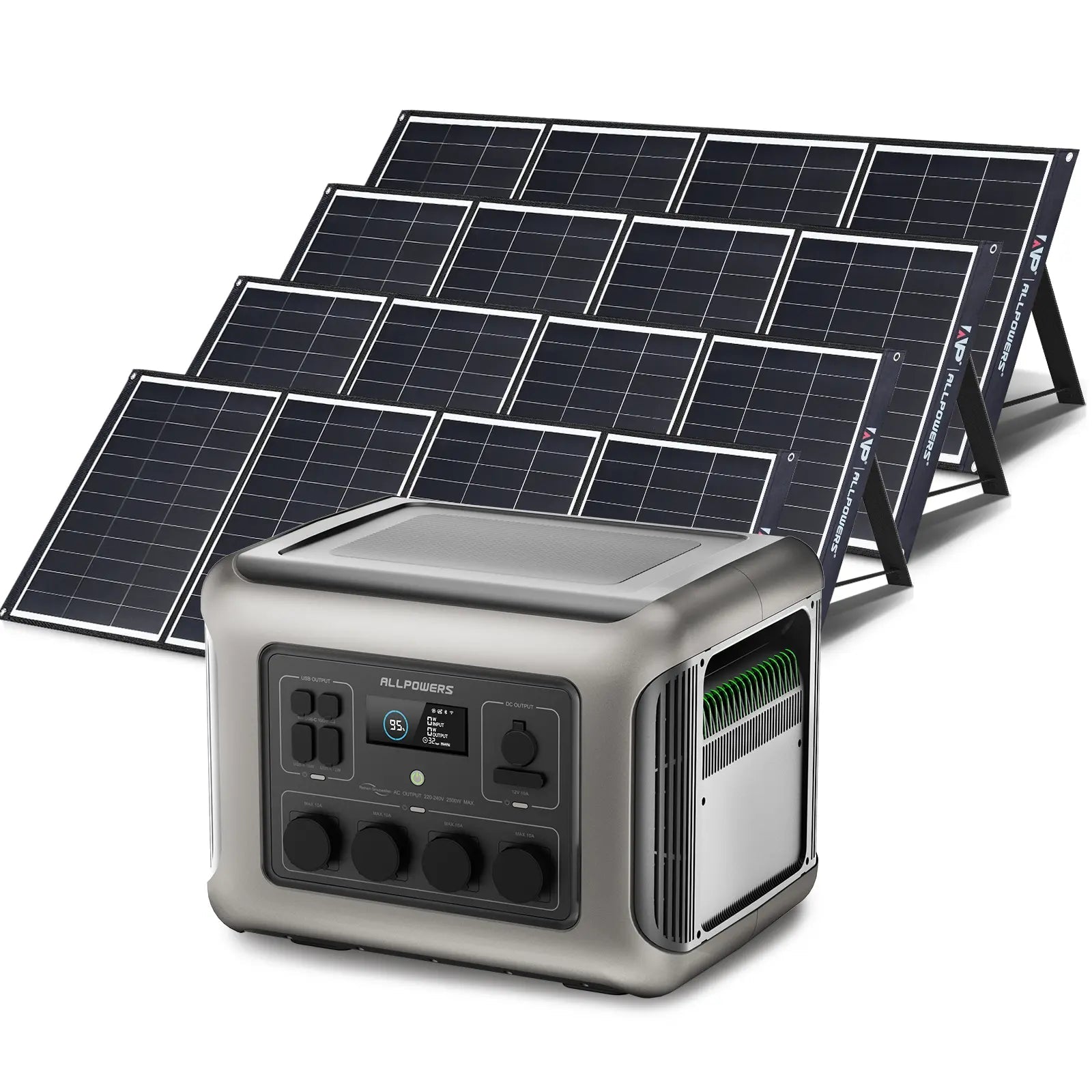 ALLPOWERS Solar Generator Kit 2500W (R2500 + SP035 200W Solar Panel) ALLPOWERS