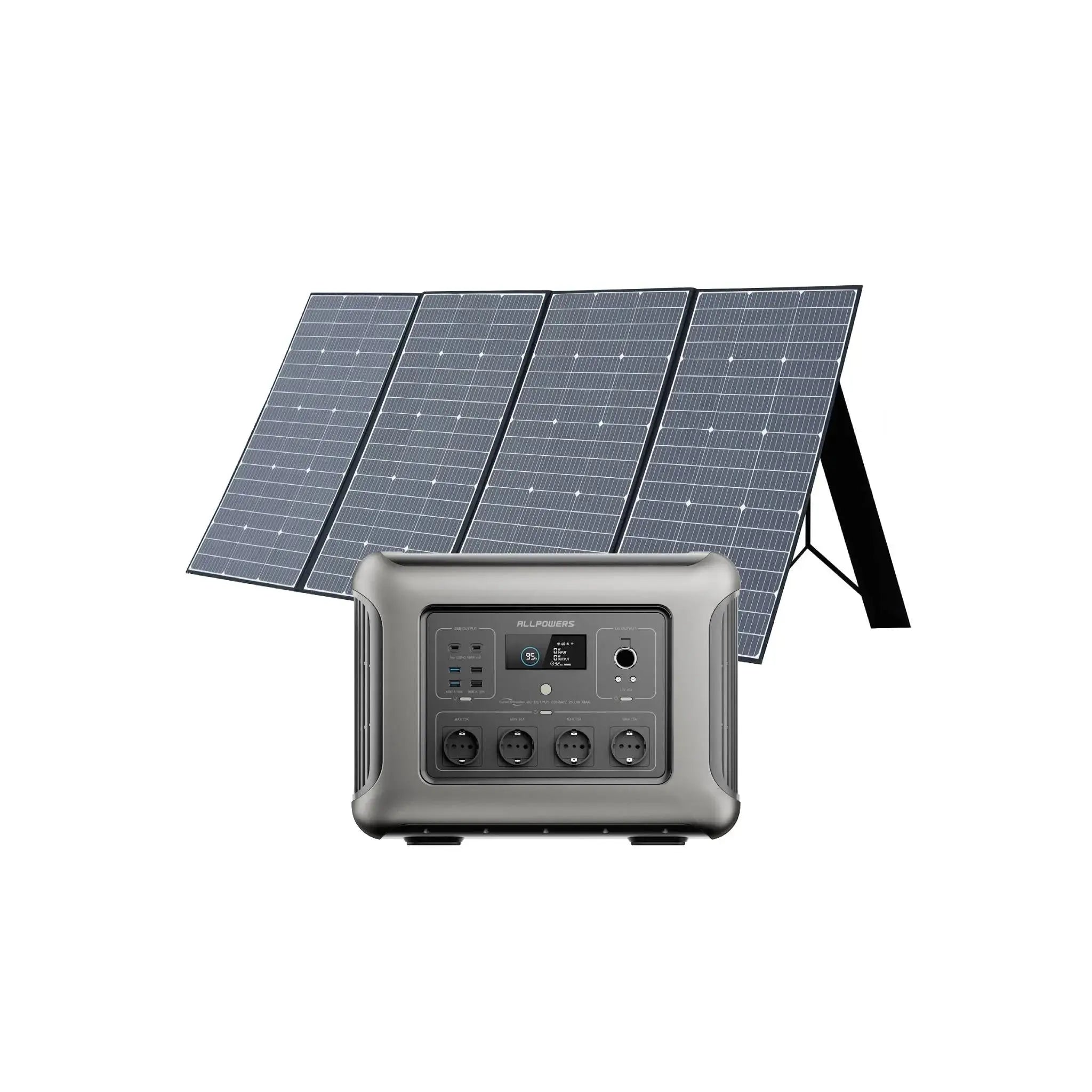 ALLPOWERS Solar Generator Kit 4000W (R4000 + SP037 400W Solar Panel) ALLPOWERS