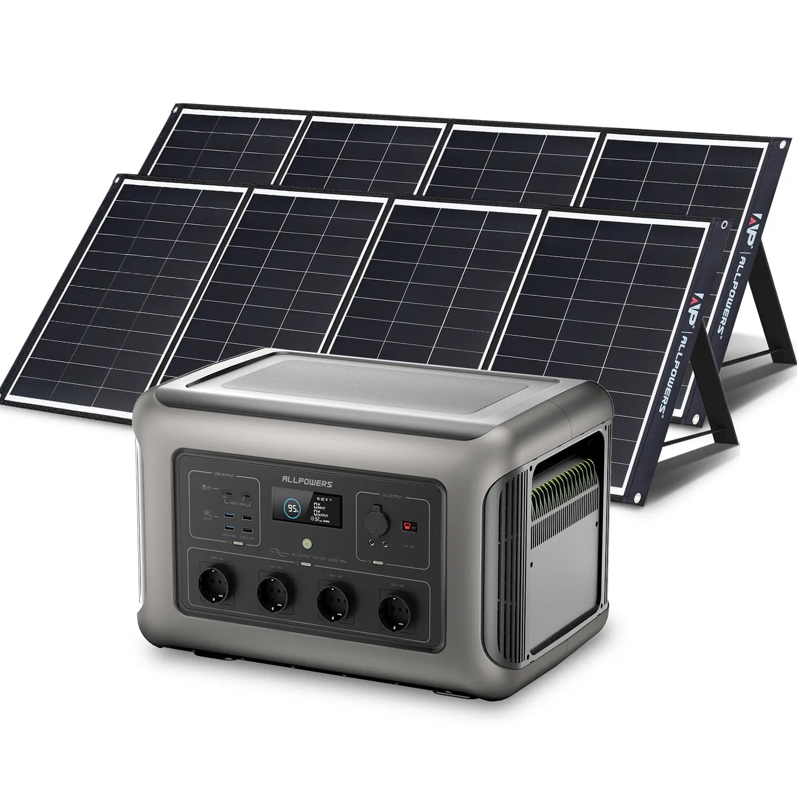 ALLPOWERS Solar Generator Kit 3500W (R3500 + SP035 200W Solar Panel) ALLPOWERS