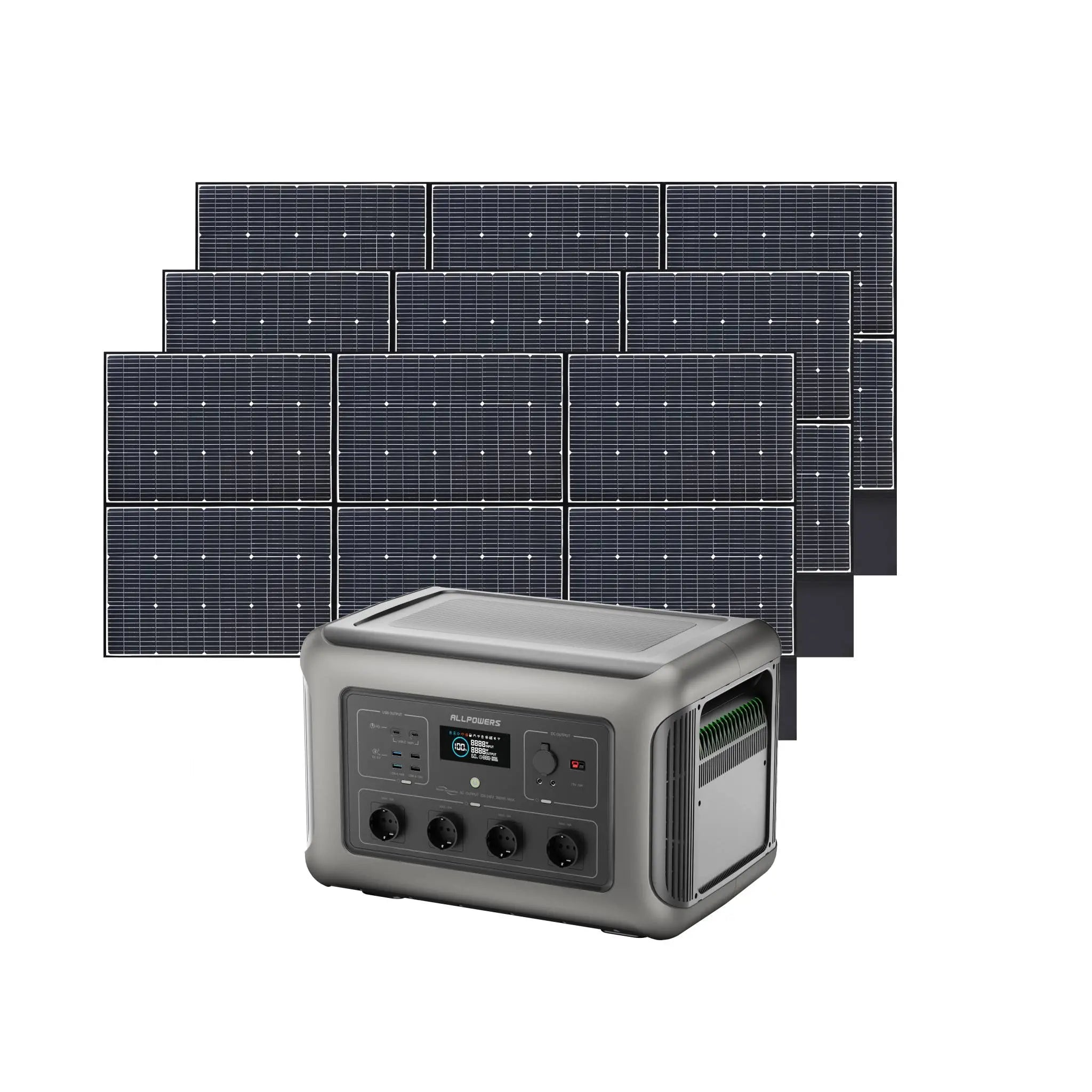 ALLPOWERS Solar Generator Kit 3500W (R3500 + SP039 600W Solar Panel) ALLPOWERS