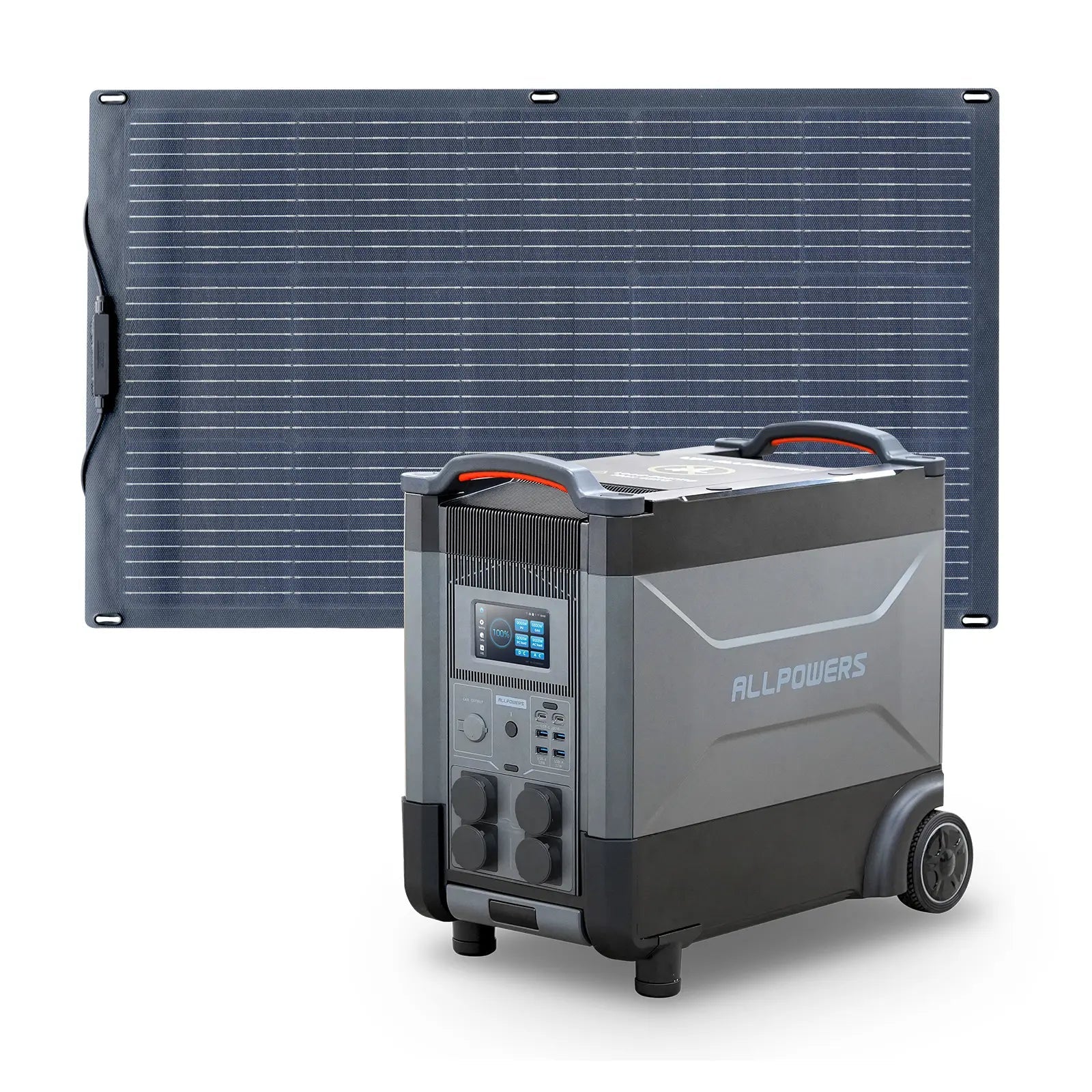 ALLPOWERS Solar Generator Kit 4000W (R4000 + SF100 100W Flexible Solar Panel) ALLPOWERS