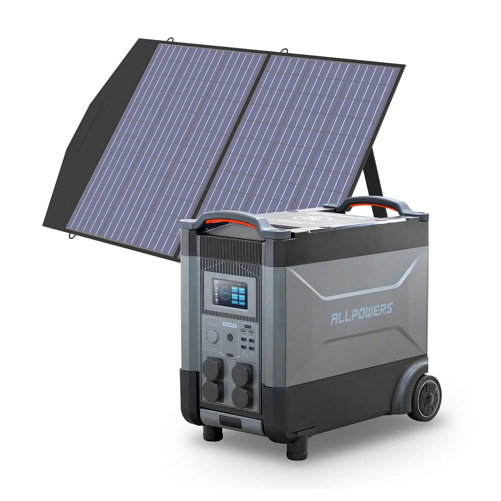 ALLPOWERS Solar Generator Kit 4000W (R4000 + SP027 100W Solar Panel) ALLPOWERS