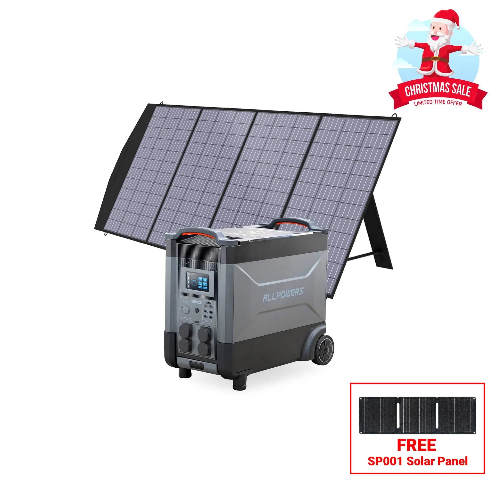 ALLPOWERS Solar Generator Kit 4000W (R4000 + SP033 200W Solar Panel) ALLPOWERS