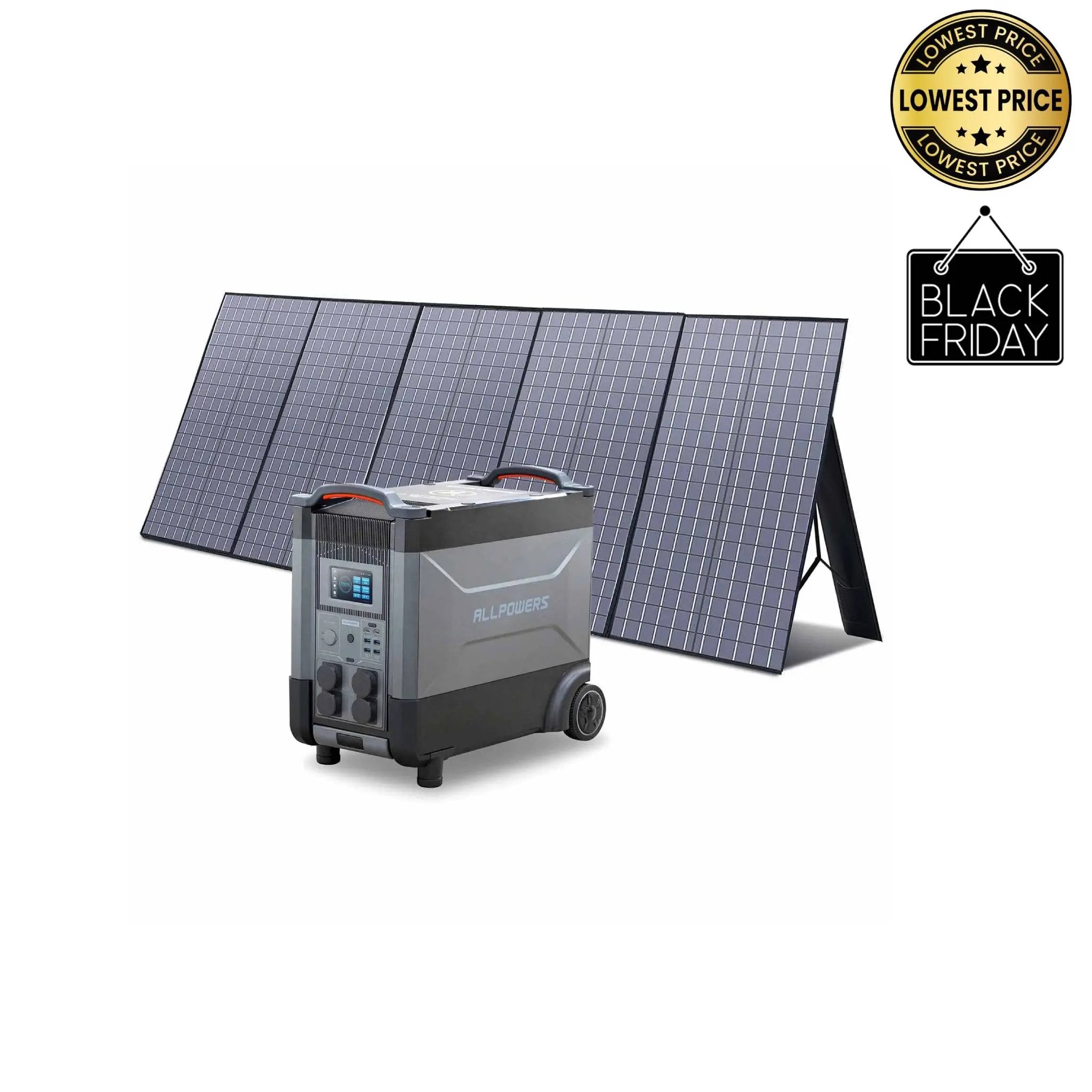 ALLPOWERS Solar Generator Kit 4000W (R4000 + SP037 400W Solar Panel) ALLPOWERS