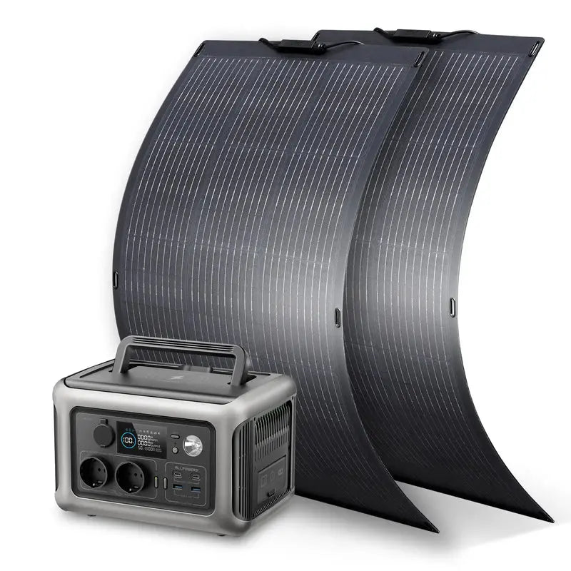 ALLPOWERS Solar Generator Kit 600W (R600 + SF100 100W Flexible Solar Panel) - ALLPOWERS EU
