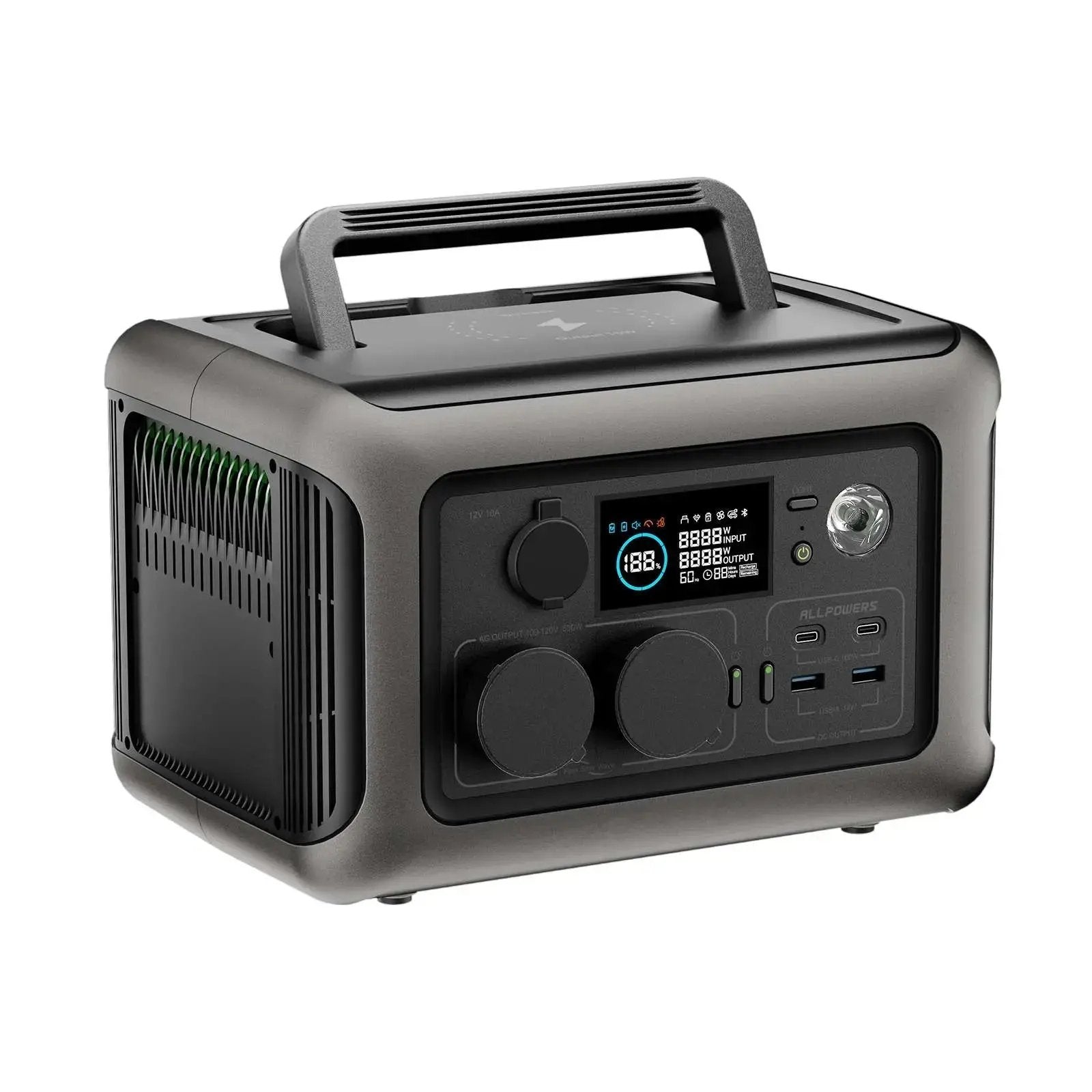 ALLPOWERS R600 Portable Power Station 600W 299Wh LiFeP04 Battery ALLPOWERS