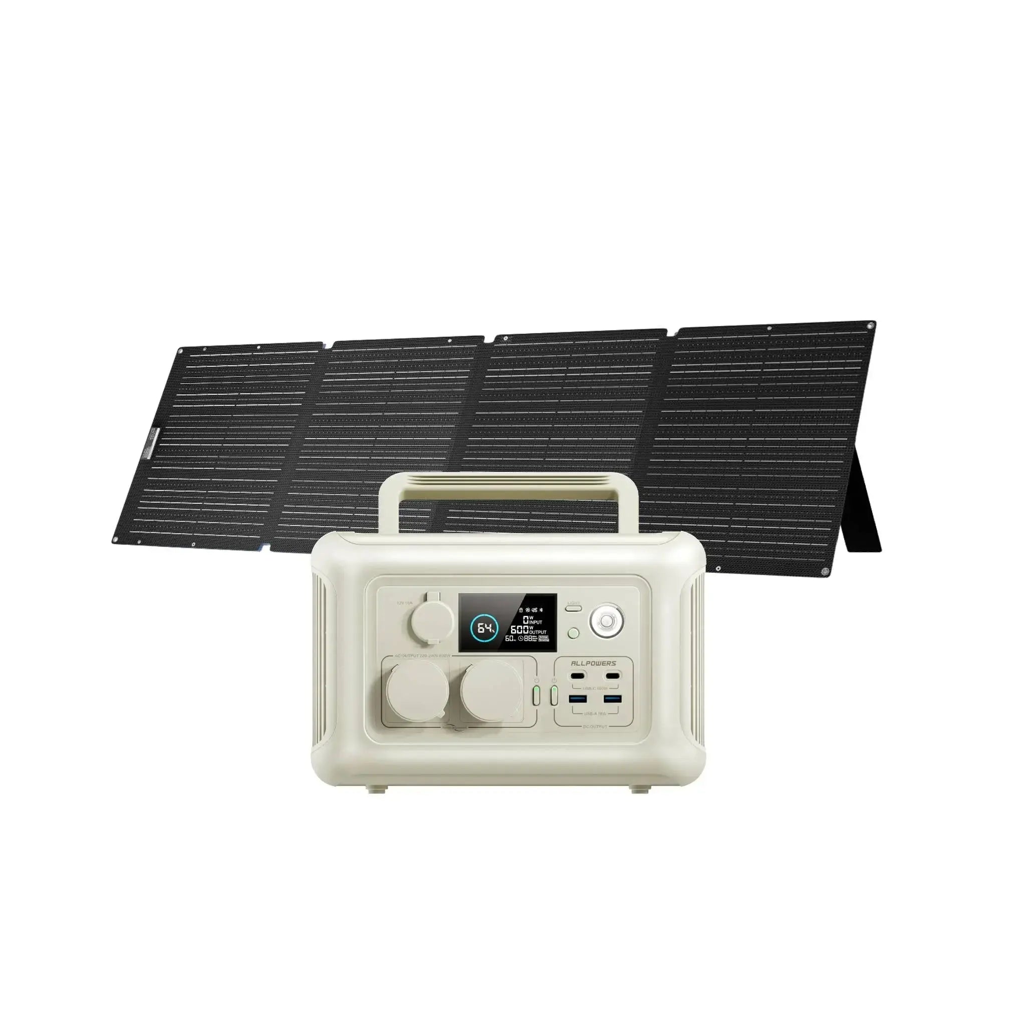 ALLPOWERS Solar Generator Kit 600W (R600 + SOLAX SE200 200W Solar Panel) ALLPOWERS