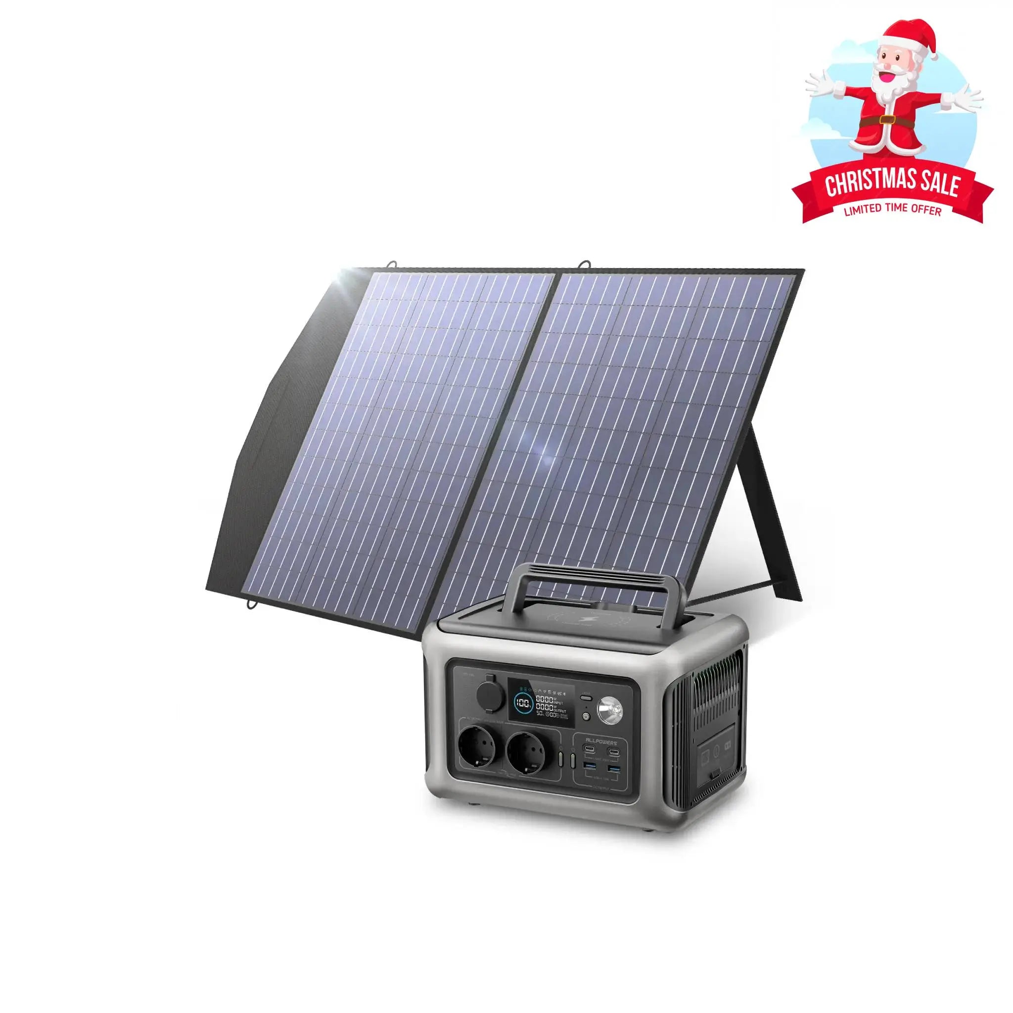ALLPOWERS Solar Generator Kit 600W (R600 + SP027 100W Solar Panel) ALLPOWERS