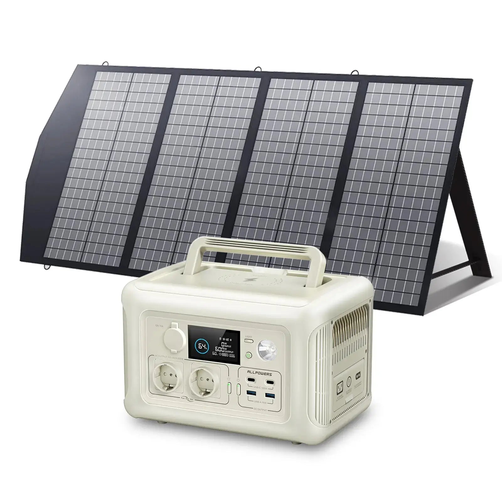 ALLPOWERS Solar Generator Kit 600W (R600 + SP029 140W Solar Panel) - ALLPOWERS EU