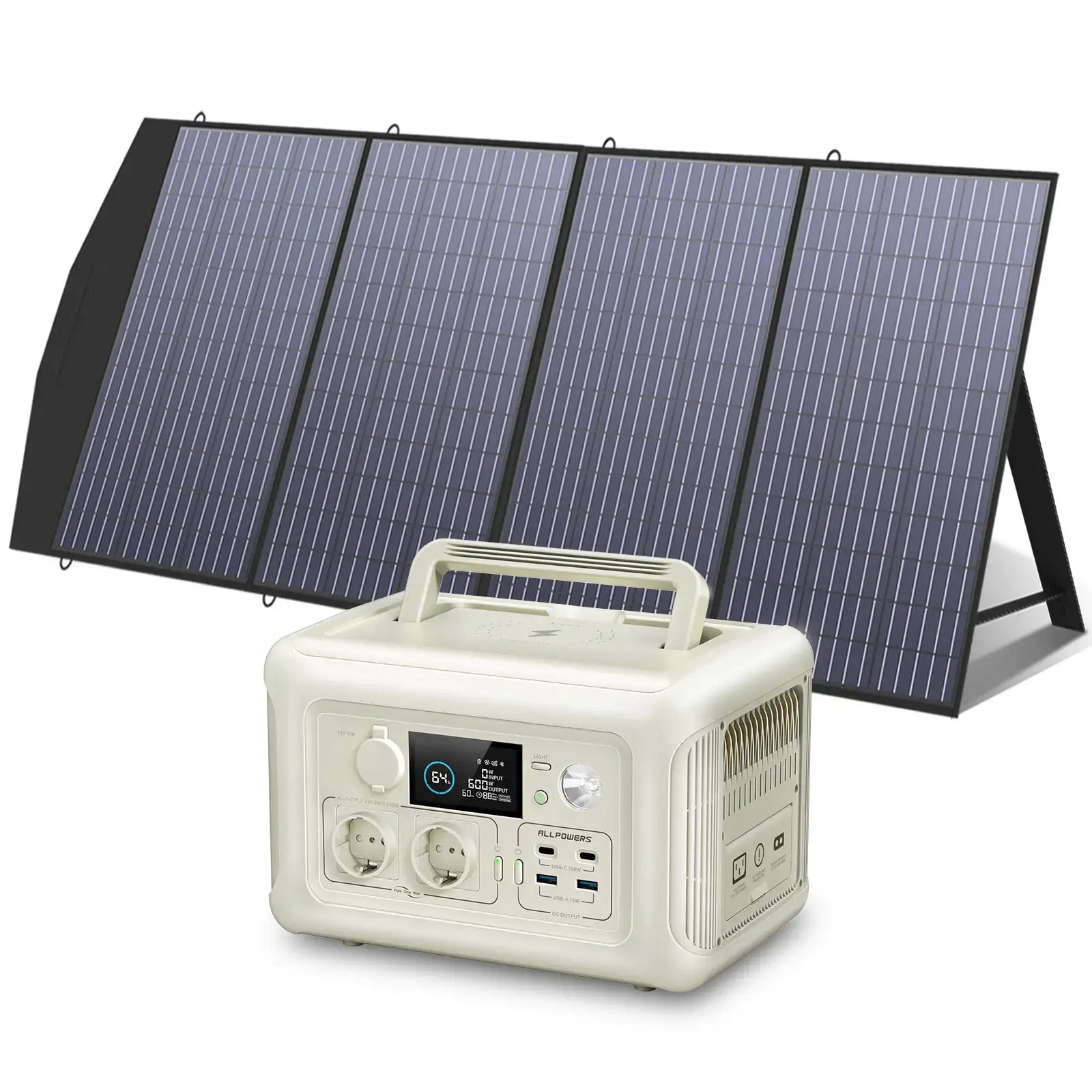 ALLPOWERS Solar Generator Kit 600W (R600 + SP033 200W Solar Panel) - ALLPOWERS EU