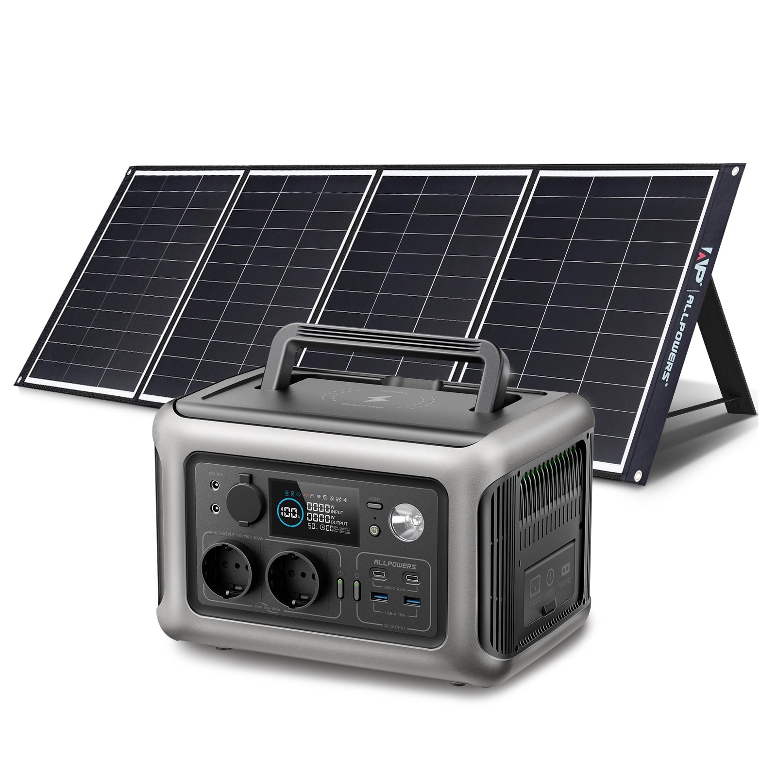 ALLPOWERS Solar Generator Kit 600W (R600 + SP035 200W Solar Panel) ALLPOWERS