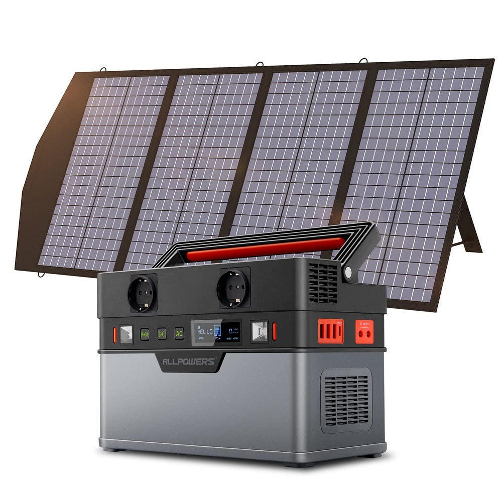 ALLPOWERS Solar Generator Kit 700W (S700 + SP029 140W Solar Panel) ALLPOWERS