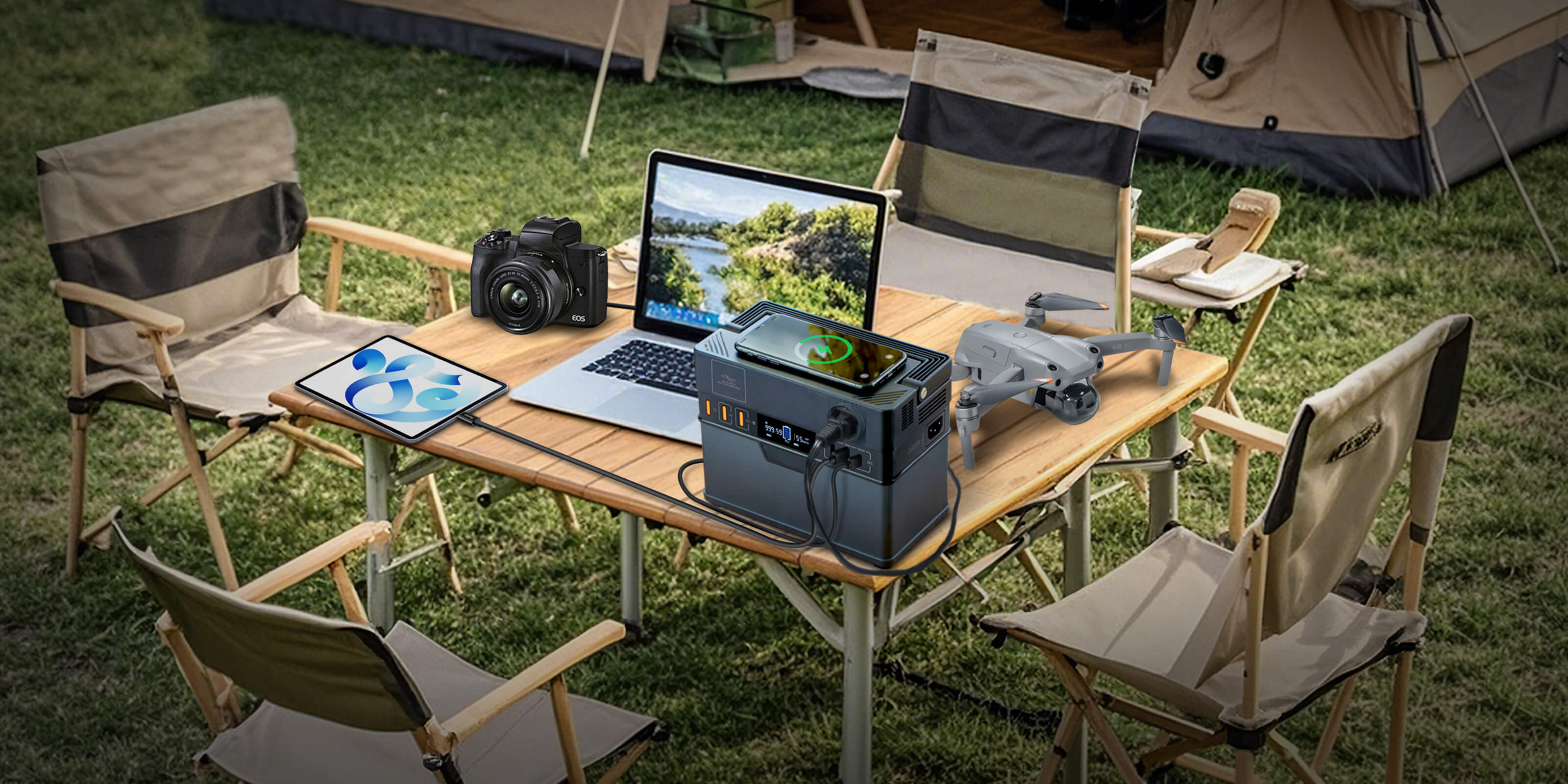 ALLPOWERS R1500 LITE 1600W 1056Wh Portable Power Station + 100W Solar Panel Kit