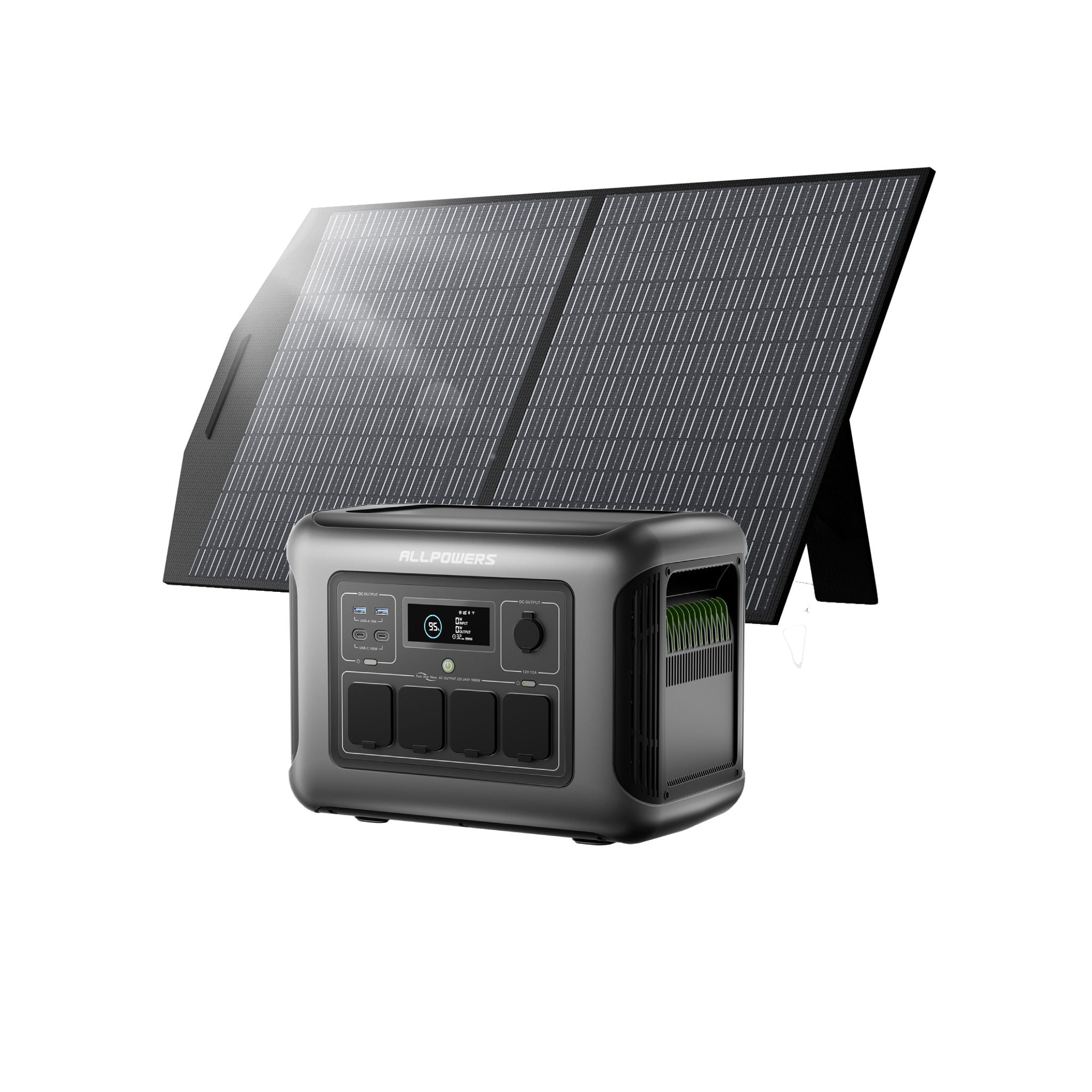 ALLPOWER Solar Generator Kit 1600W (R1500 LITE + SP027 100W Solar Panel)