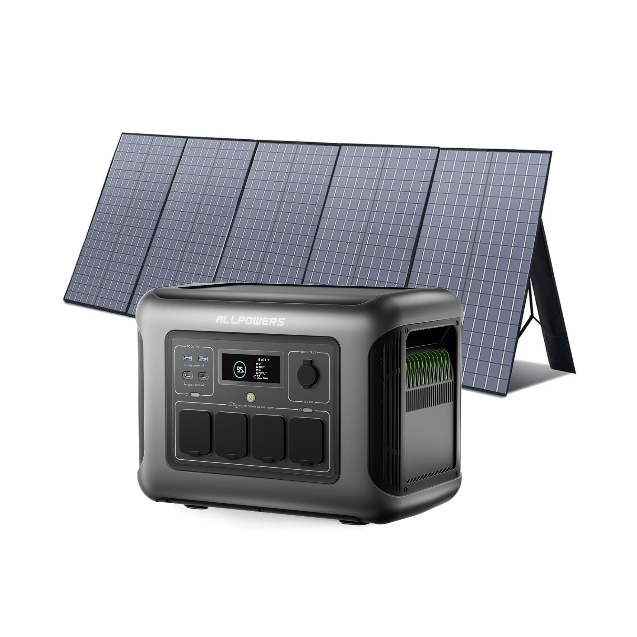 ALLPOWERS Solar Generator Kit 1600W (R1500 LITE + SP037 400W Solar Panel)