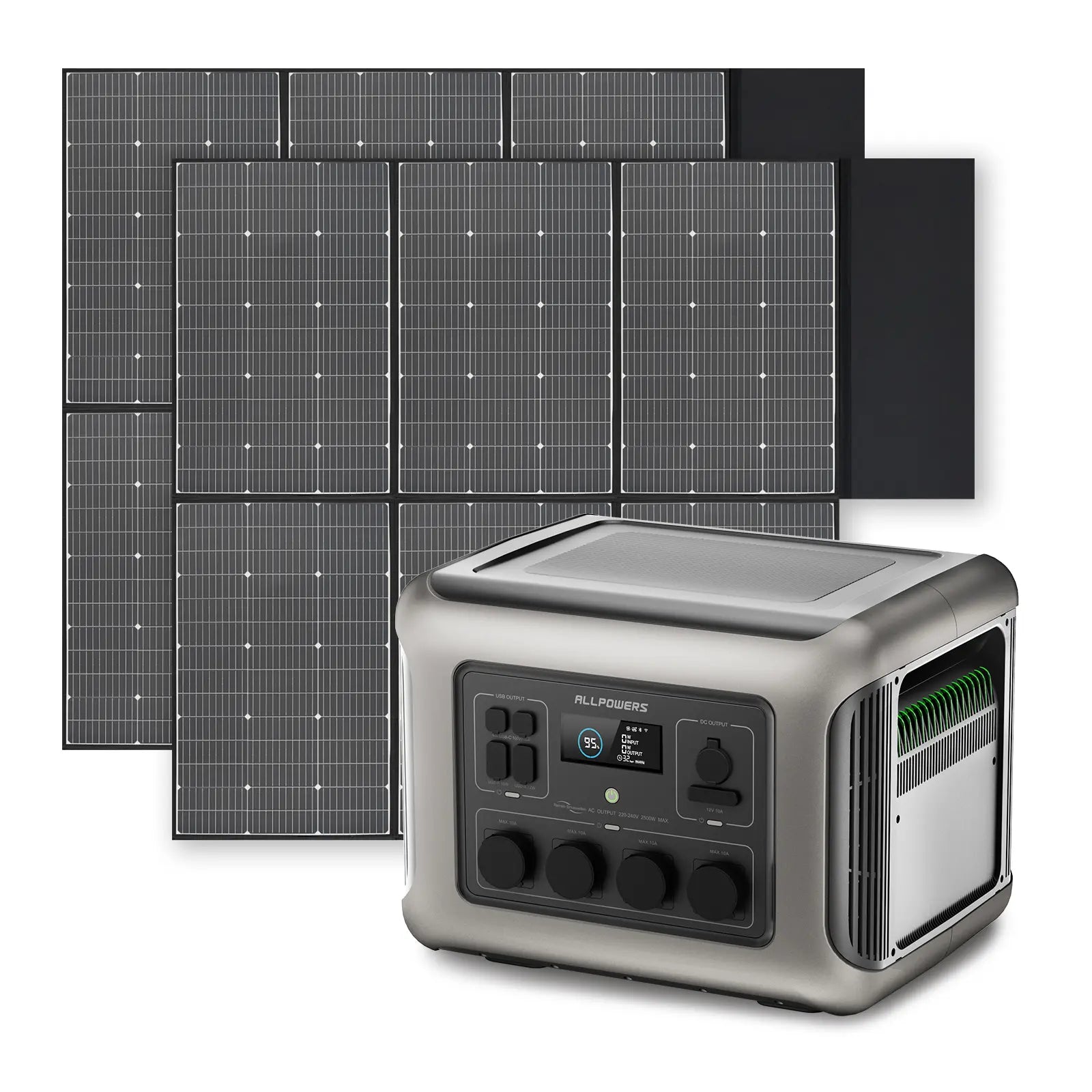 ALLPOWERS Solar Generator Kit 2500W (R2500 + SP039 600W Solar Panel)