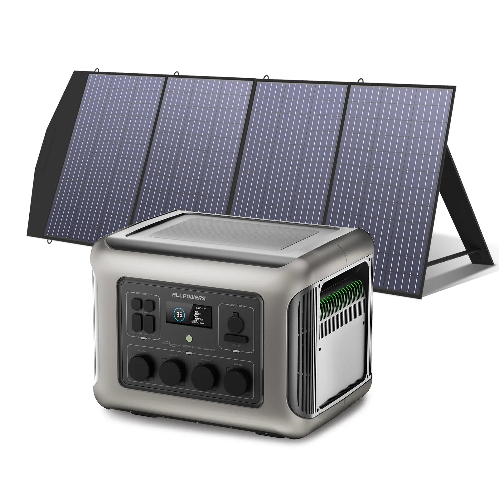 ALLPOWERS Solar Generator Kit 2500W (R2500 + SP033 200W Solar Panel)