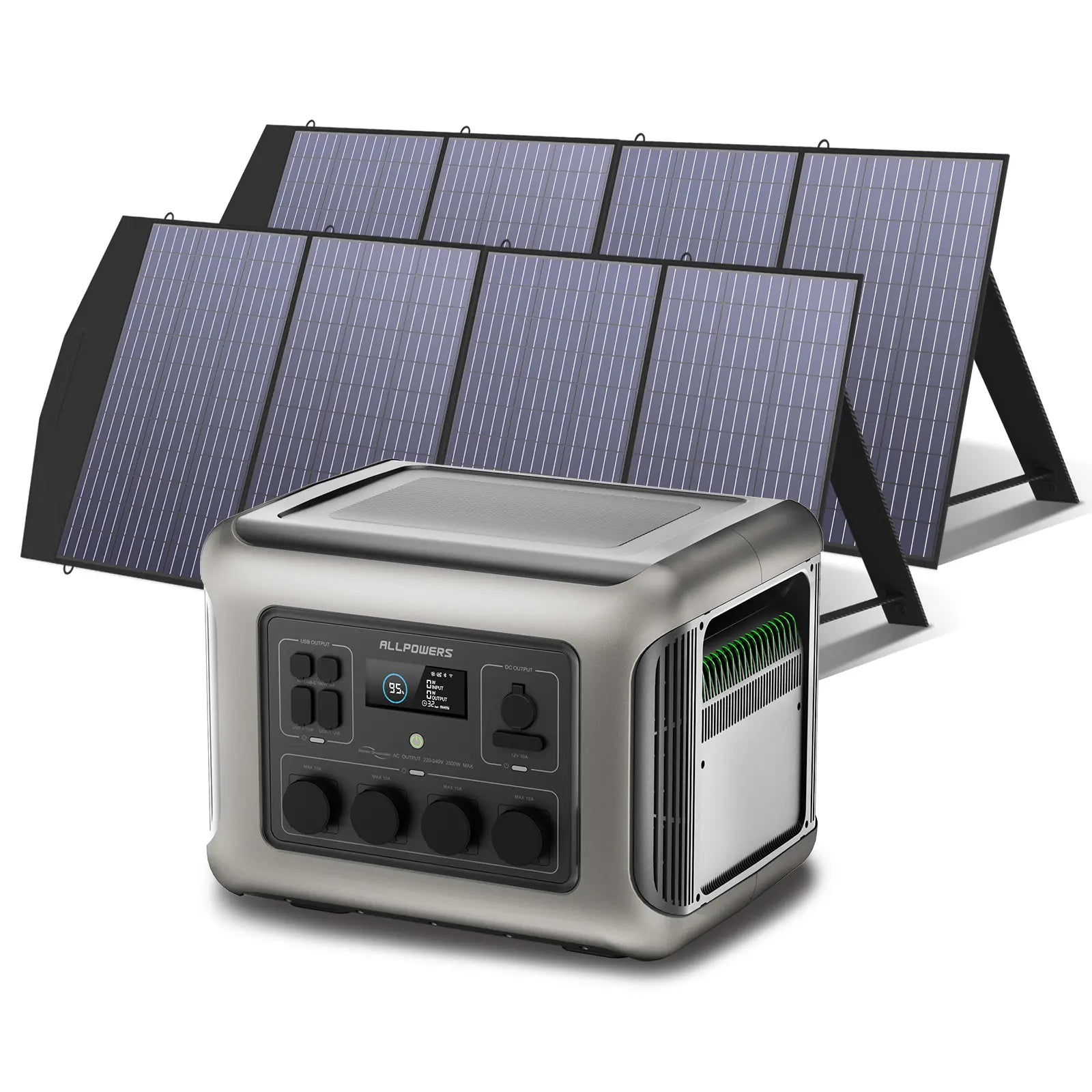 ALLPOWERS Solar Generator Kit 2500W (R2500 + SP033 200W Solar Panel)