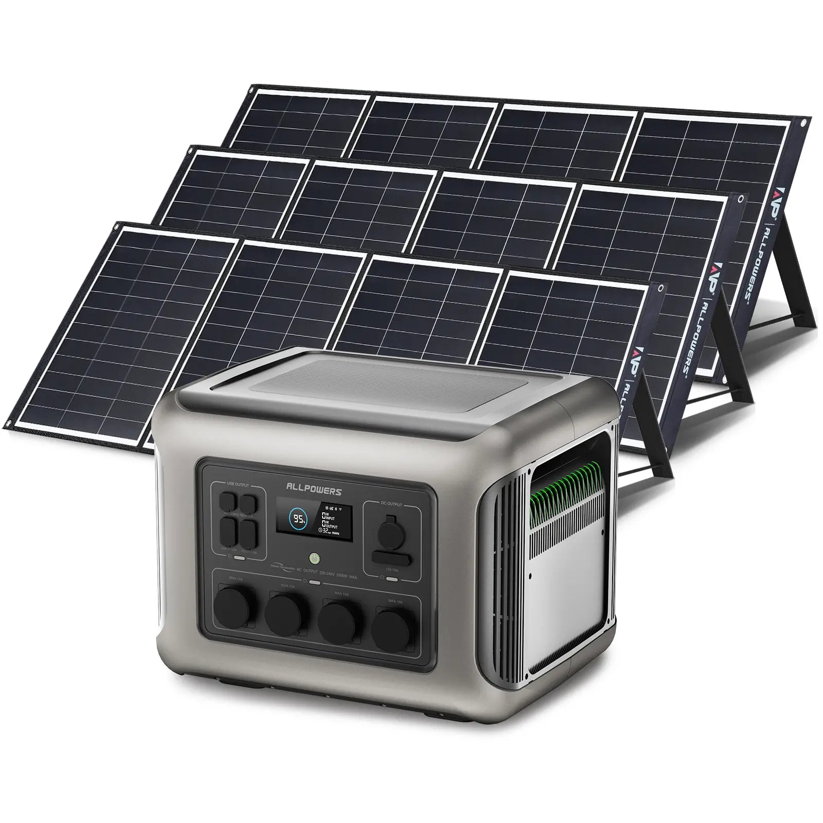 ALLPOWERS Solar Generator Kit 2500W (R2500 + SP035 200W Solar Panel)