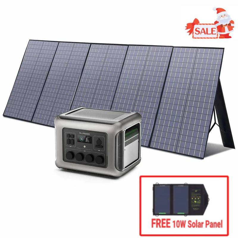 ALLPOWERS Solar Generator Kit 2500W (R2500 + SP037 400W Solar Panel)