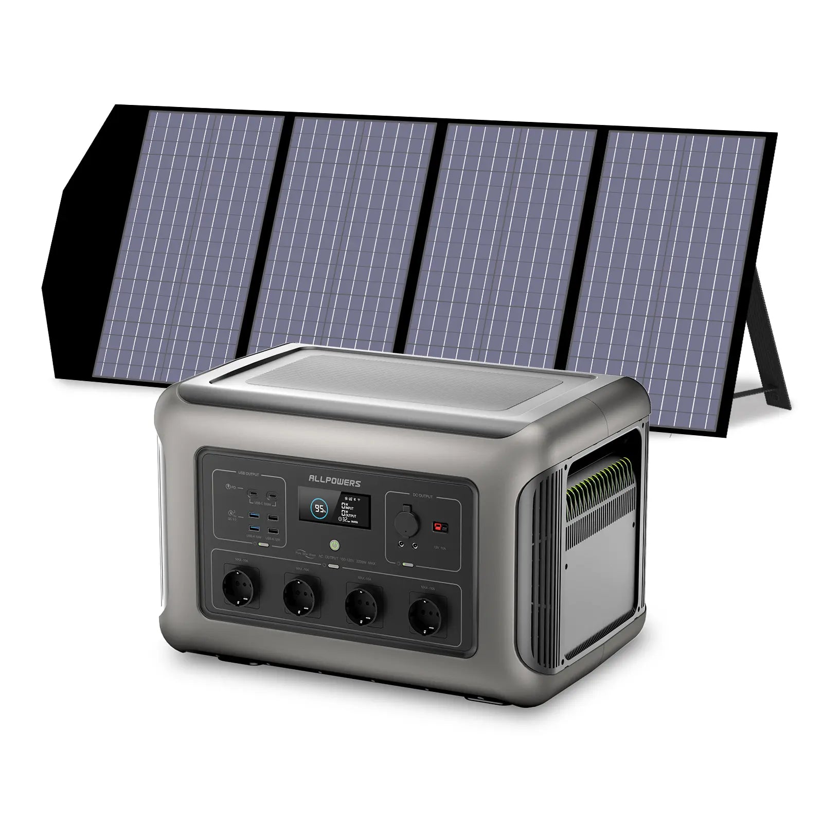 ALLPOWERS Solar Generator Kit 3500W (R3500 + SP029 140W Solar Panel)