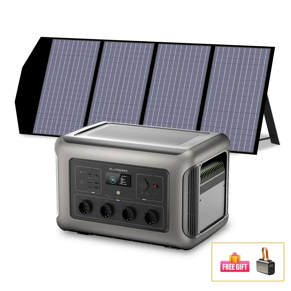 ALLPOWERS Solar Generator Kit 3500W (R3500 + SP029 140W Solar Panel)